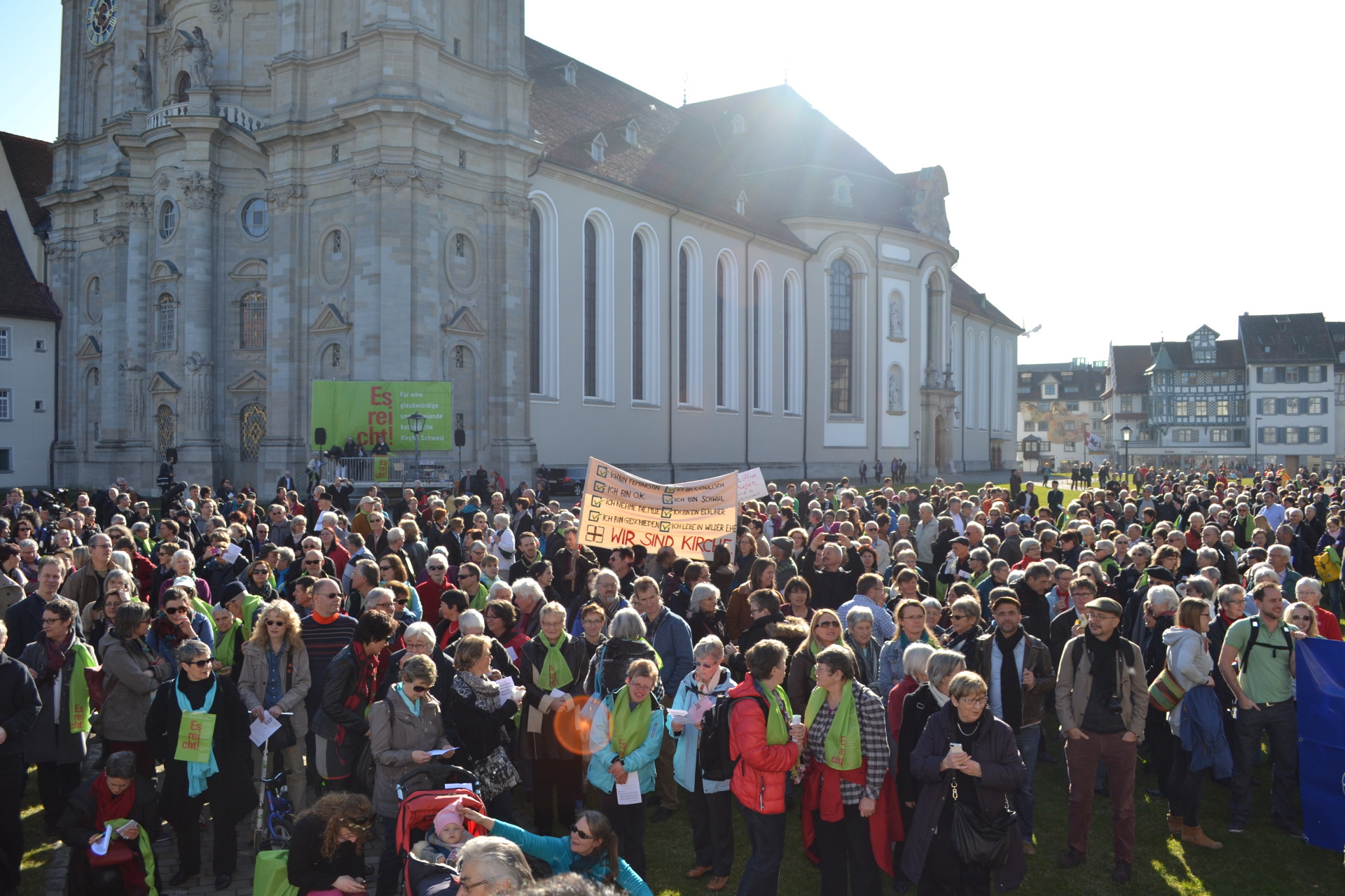 Demonstration "Es reicht" im März 2014 in St. Gallen