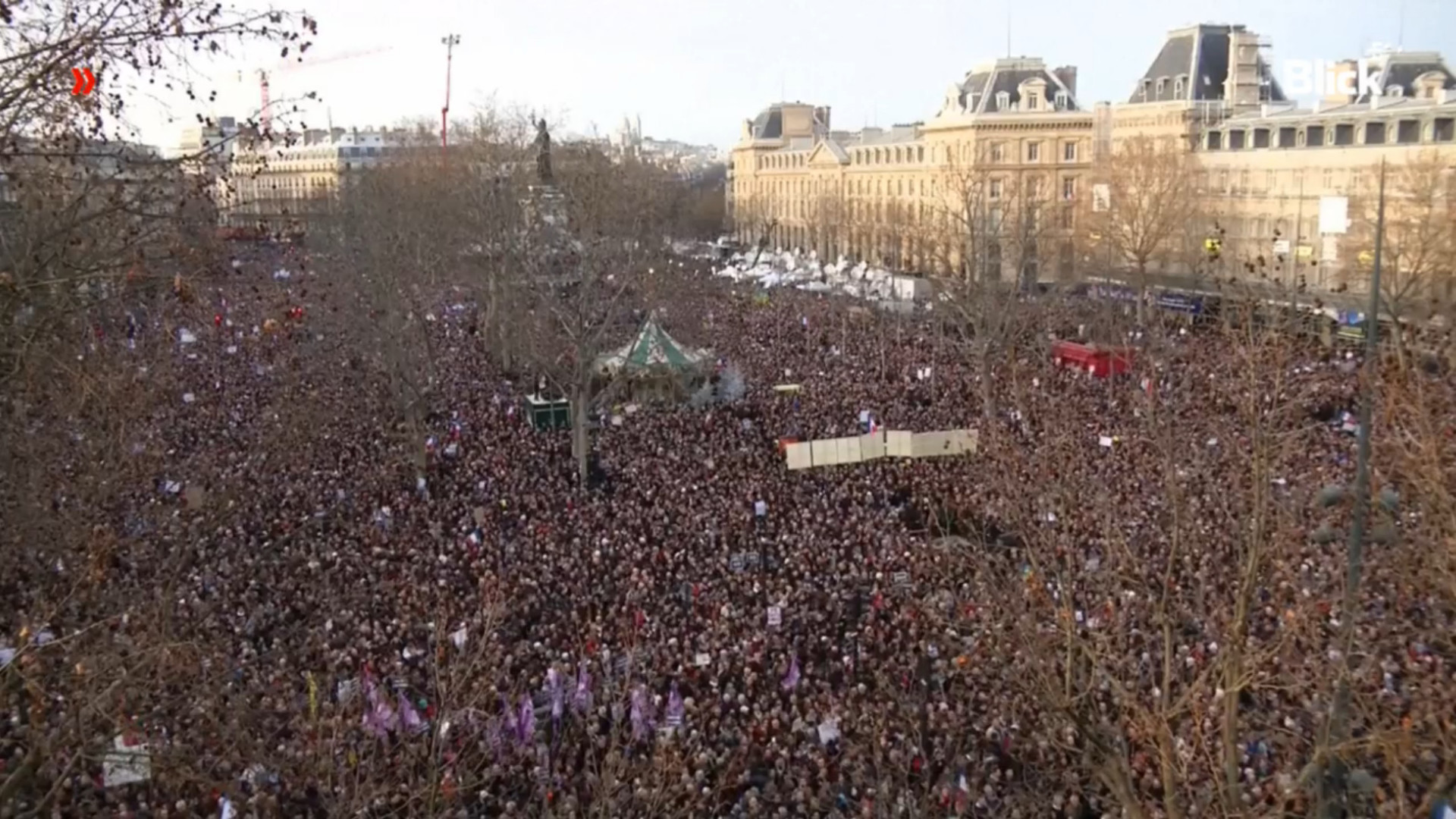 Demonstration in Solidarität mit «Charlie Hebdo», Paris