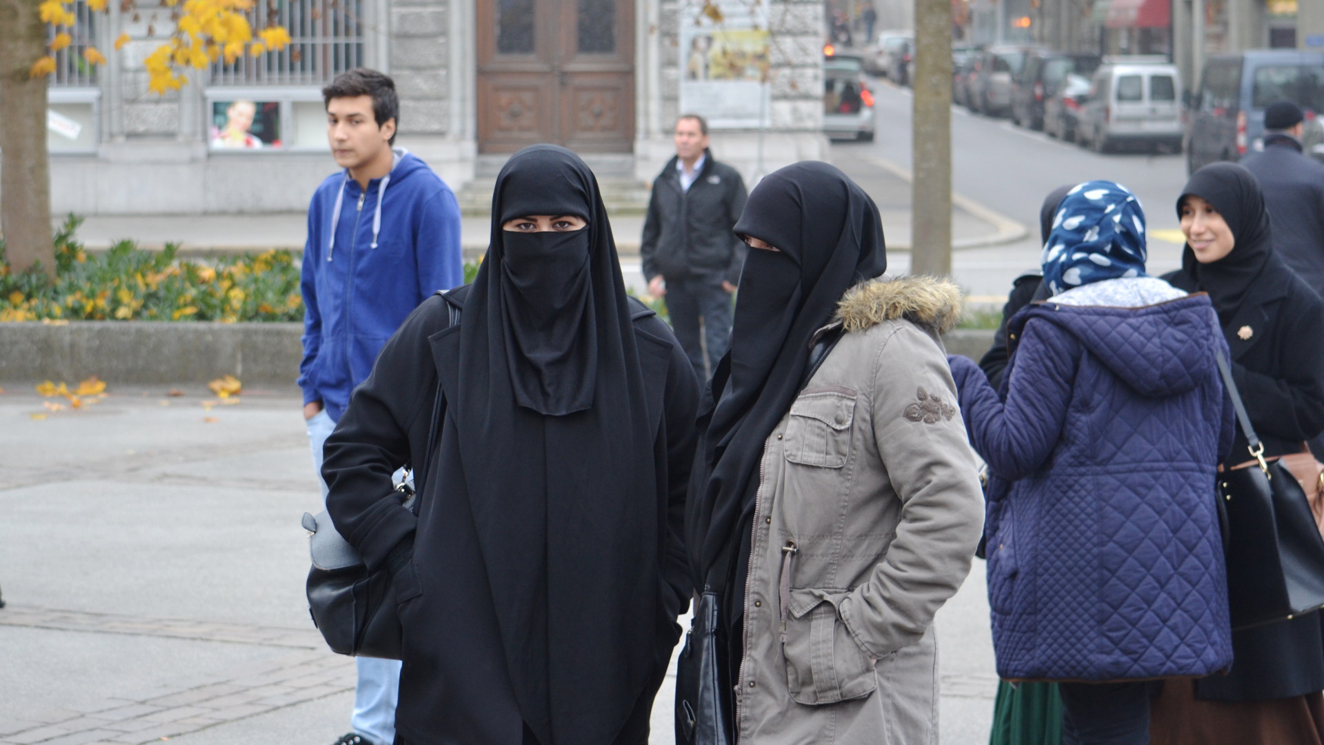 Verhüllte Musliminnen in Freiburg