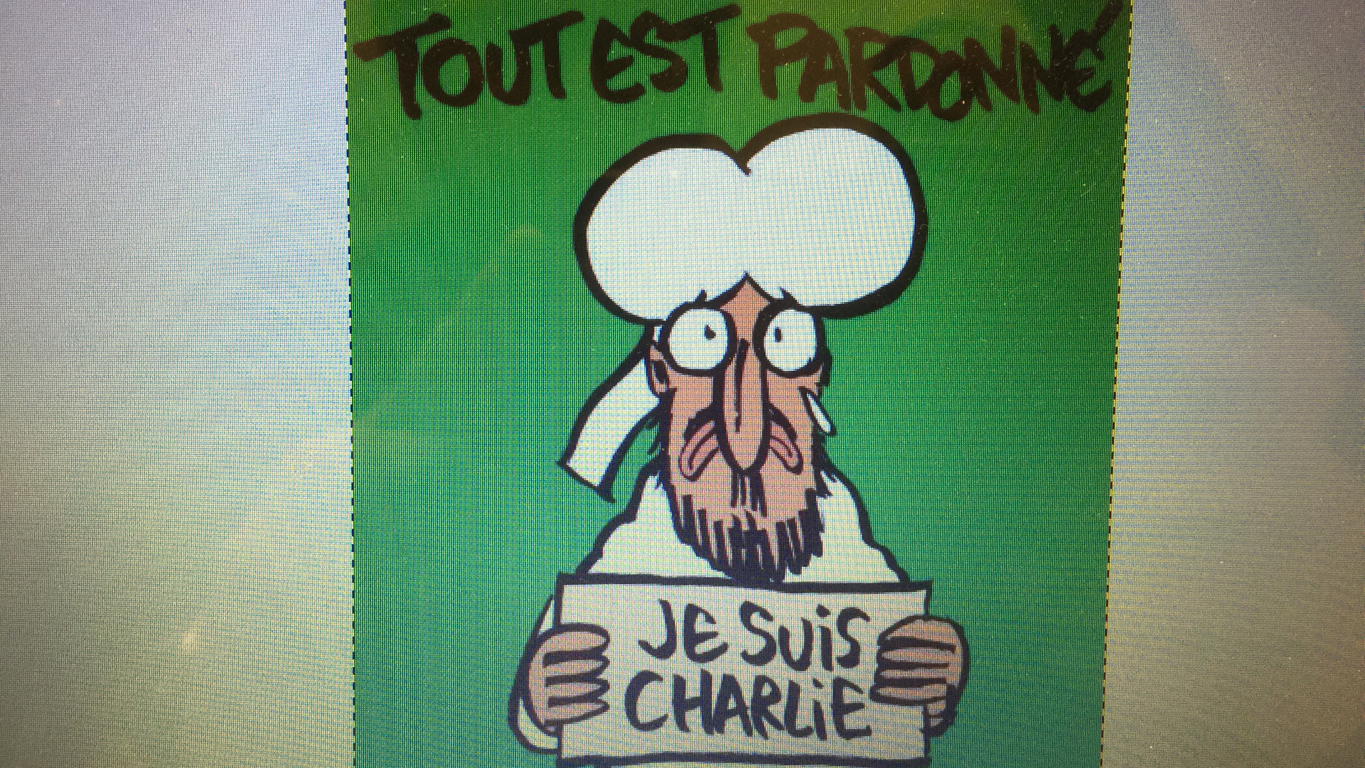 Cover der Satirezeitschrift "Charlie Hebdo" (Ausgabe vom 14. Januar 2015) © 2015 Werner de Schepper