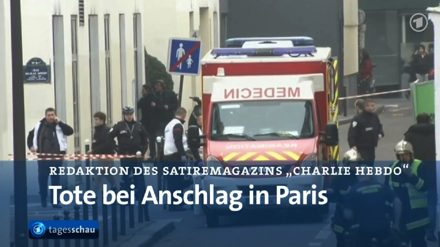 Terroranschlag auf Satirezeitung «Charlie Hebdo» in Paris