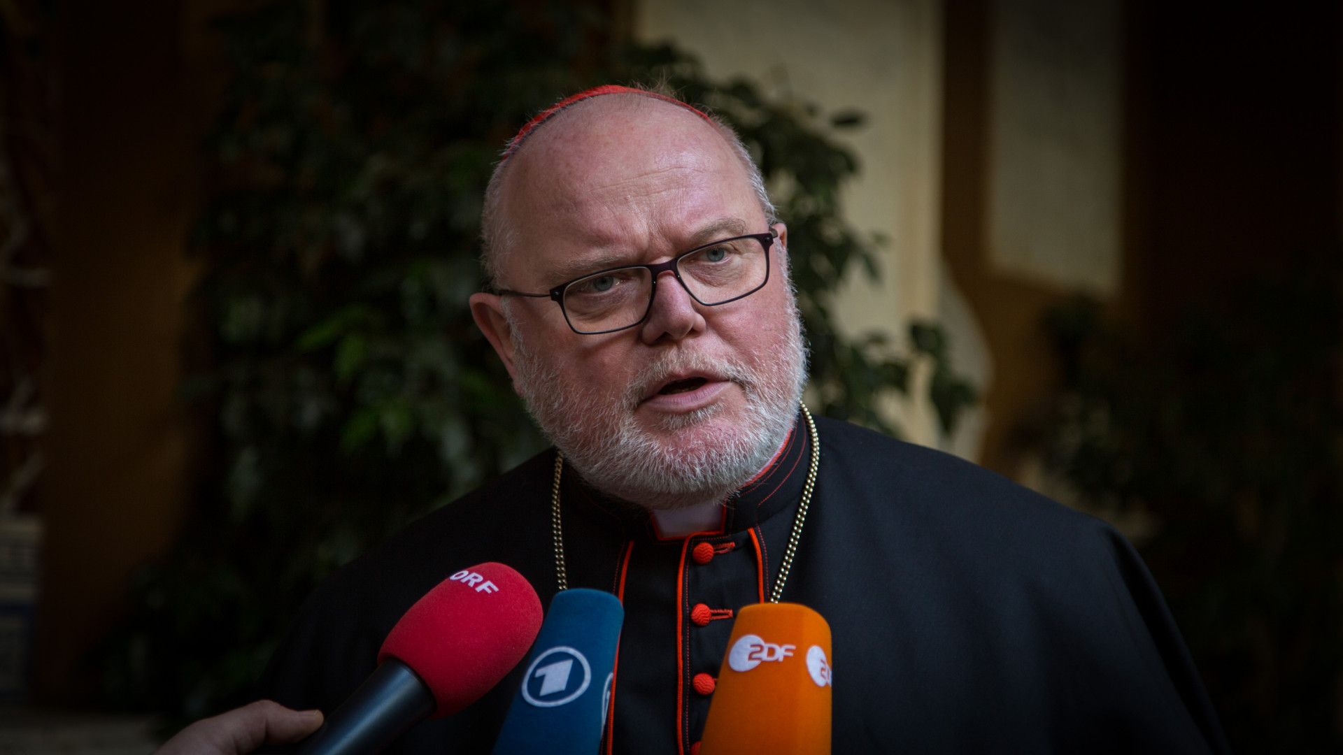 Der Münchner Kardinal Reinhard Marx im Anschluss an das Konsistorium