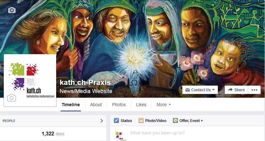 Facebook-Profil von kath.ch