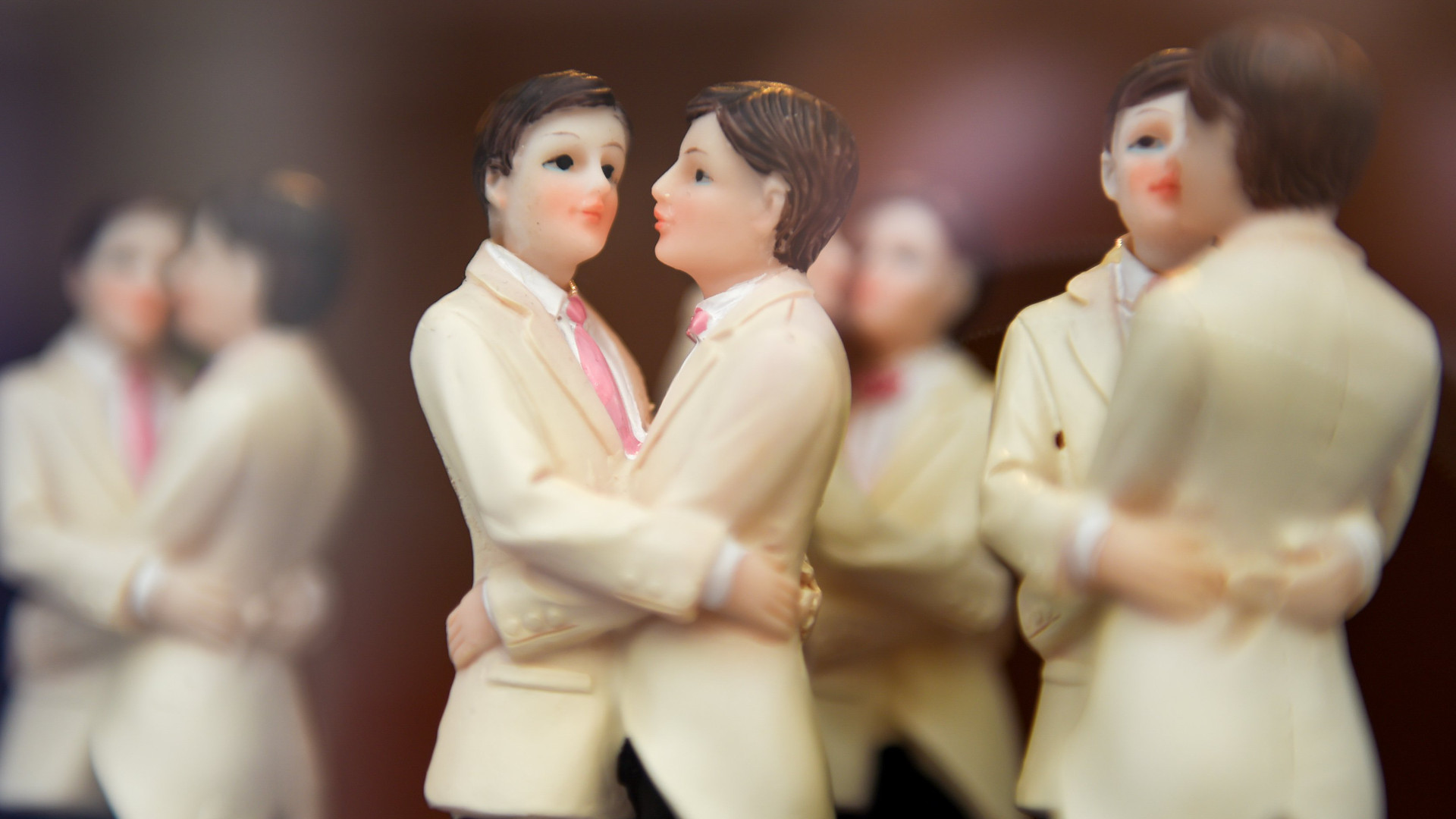 Figuren einer Hochzeitstorte