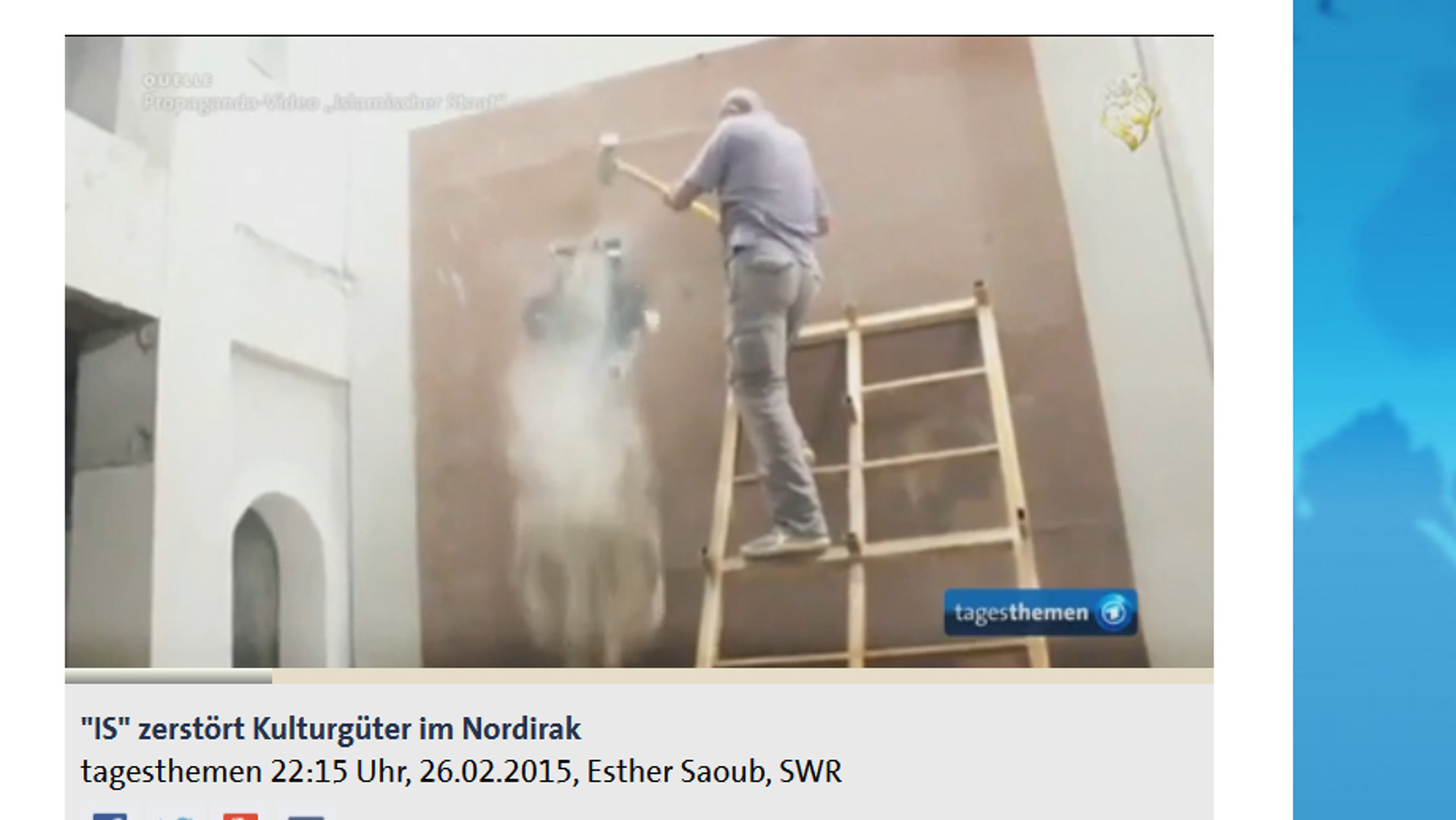 IS-Terroristen zerstören assyrische Kunstwerke