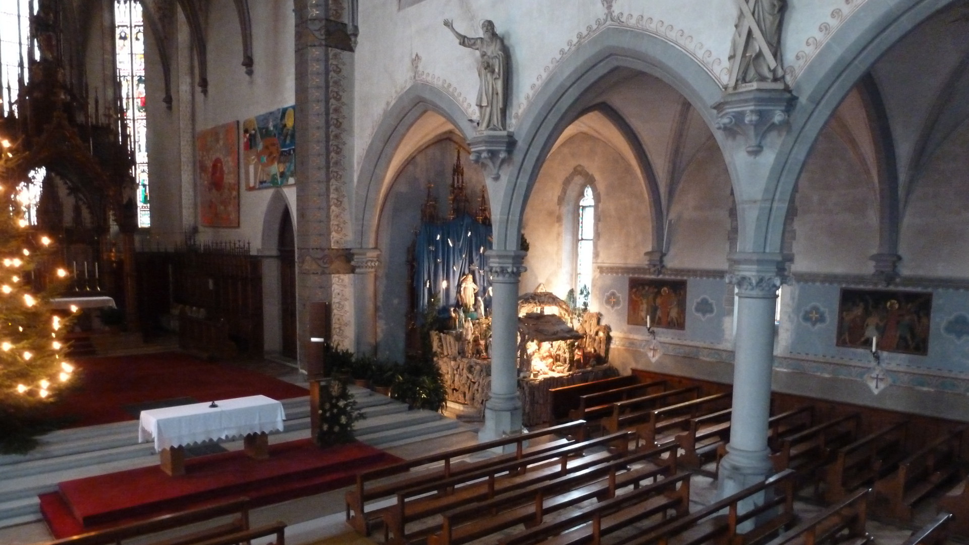 Blick ins Innere der Herz-Jesu-Kirche in Rorschach