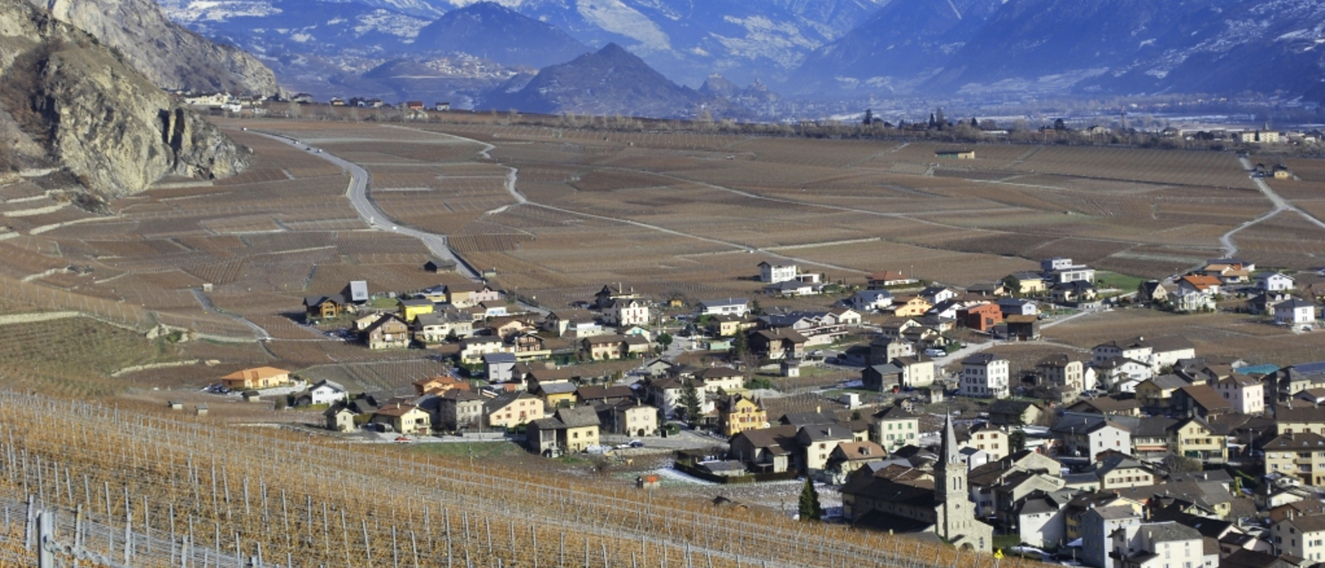 Ein Dorf im Wallis.