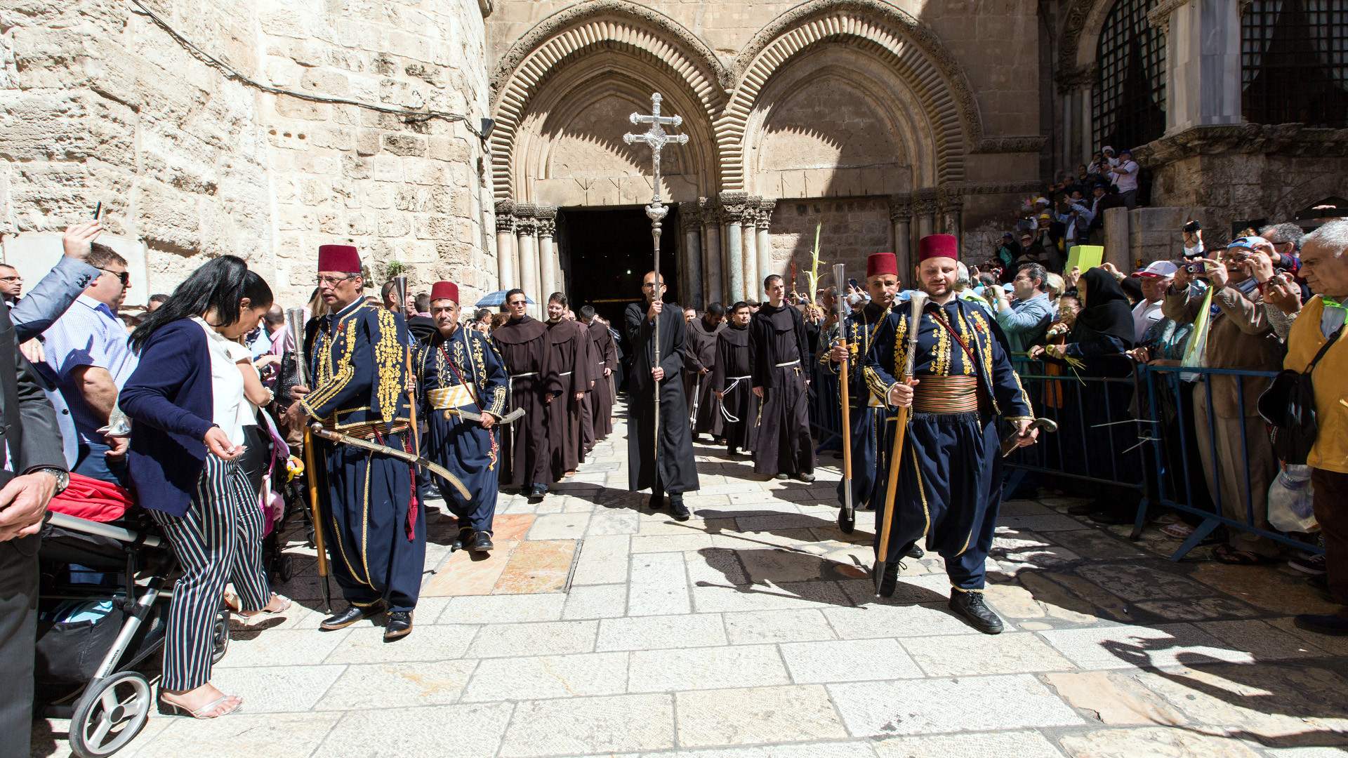 Katholische Osterfeier in Jerusalem