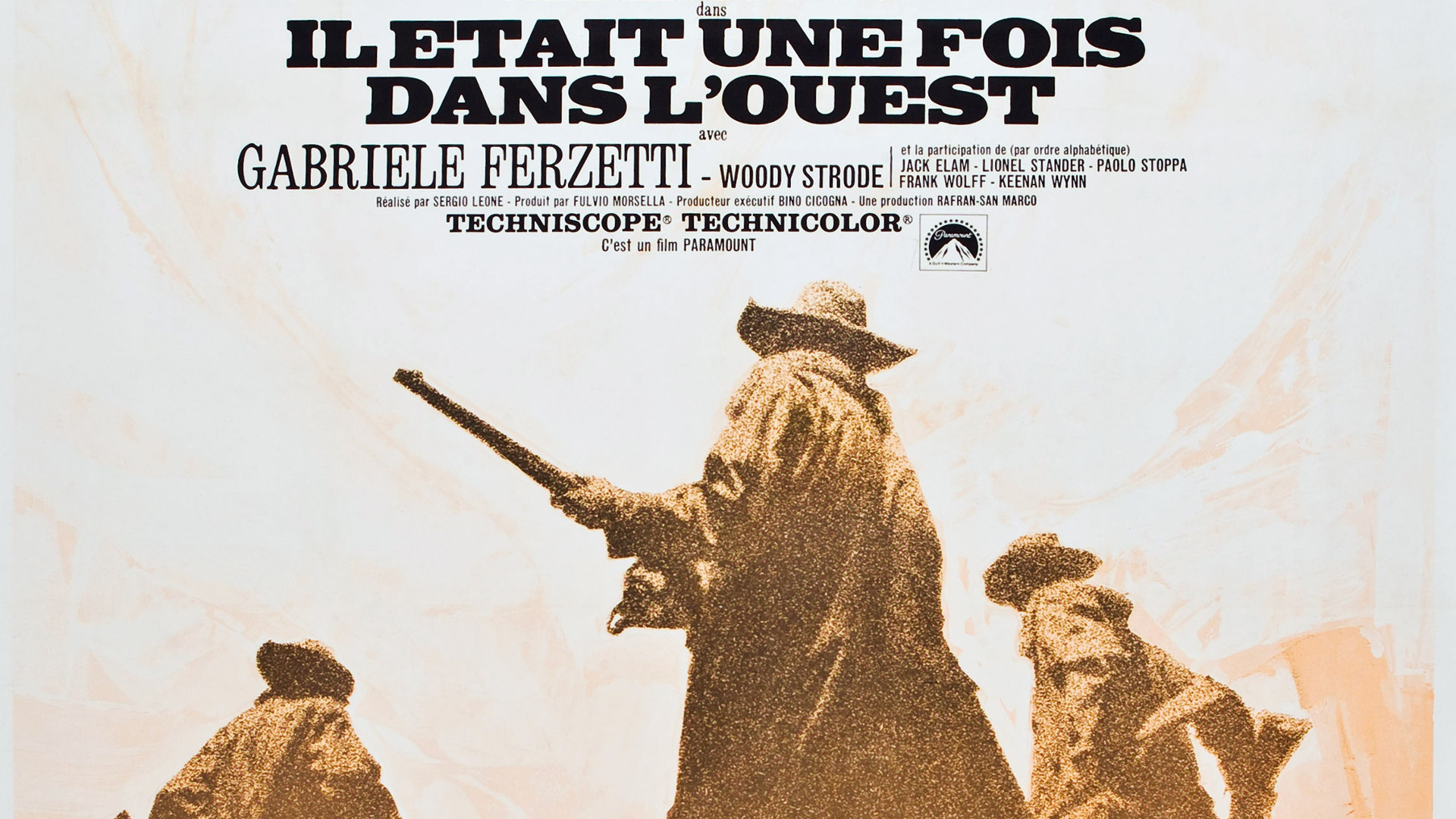 Plakat zum Film "Il était une fois dans l'ouest" von Sergio Leone