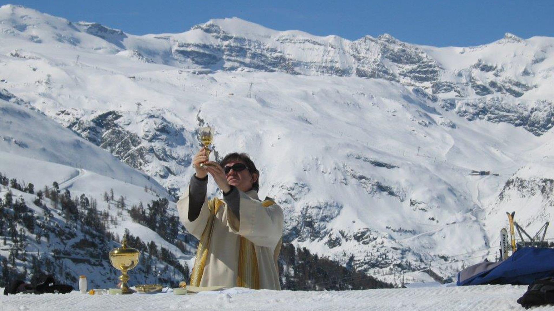 Eucharistiefeier im Skigebiet (Archivbild).