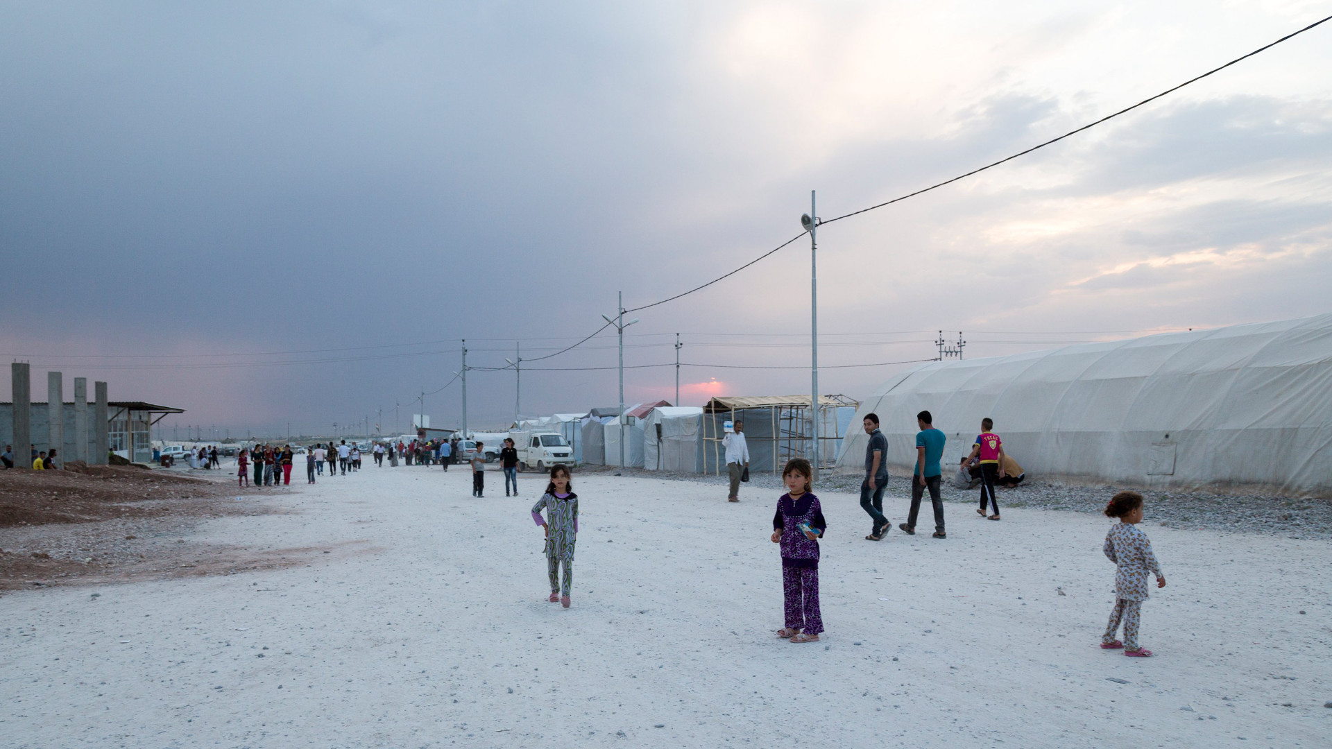 Kinder im Flüchtlingslager Bersive im nordirakischen Governatorat Dohuk.
