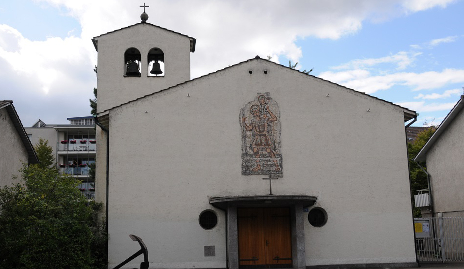Soll der Neuüberbauung weichen: Kirche St. Christophorus in Basel-Kleinhüningen