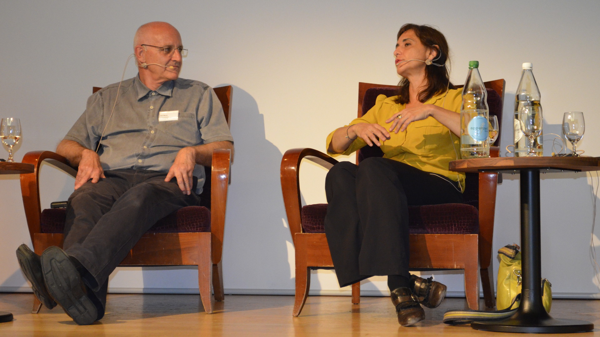 Beat Meiner und Gaby Szöllösy an der Flüchtlingstagung in Zürich, 20. Juni 2015