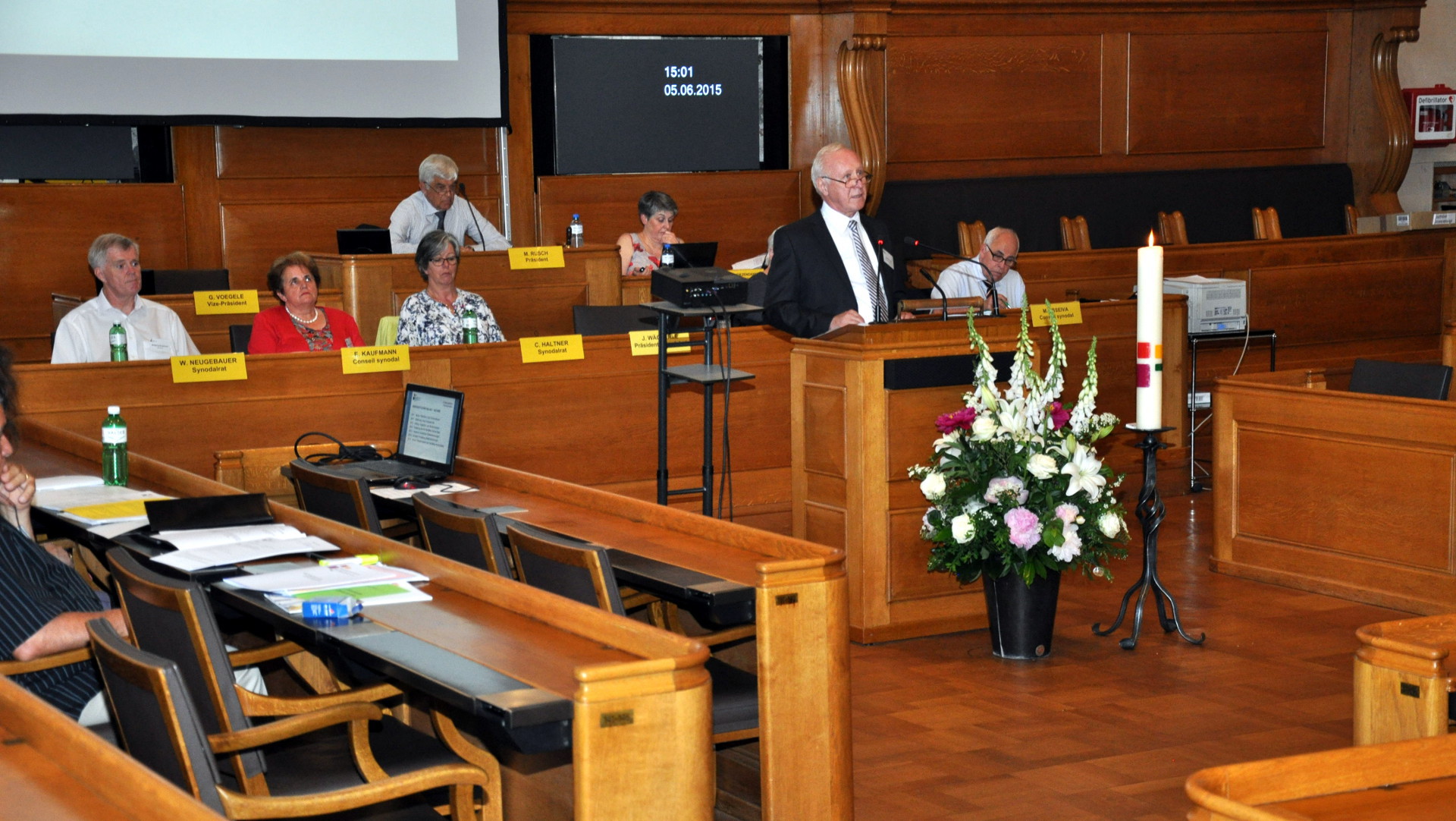 Synode, Parlament der Römisch-katholischen Landeskirche des Kantons Bern, im Berner Rathaus,