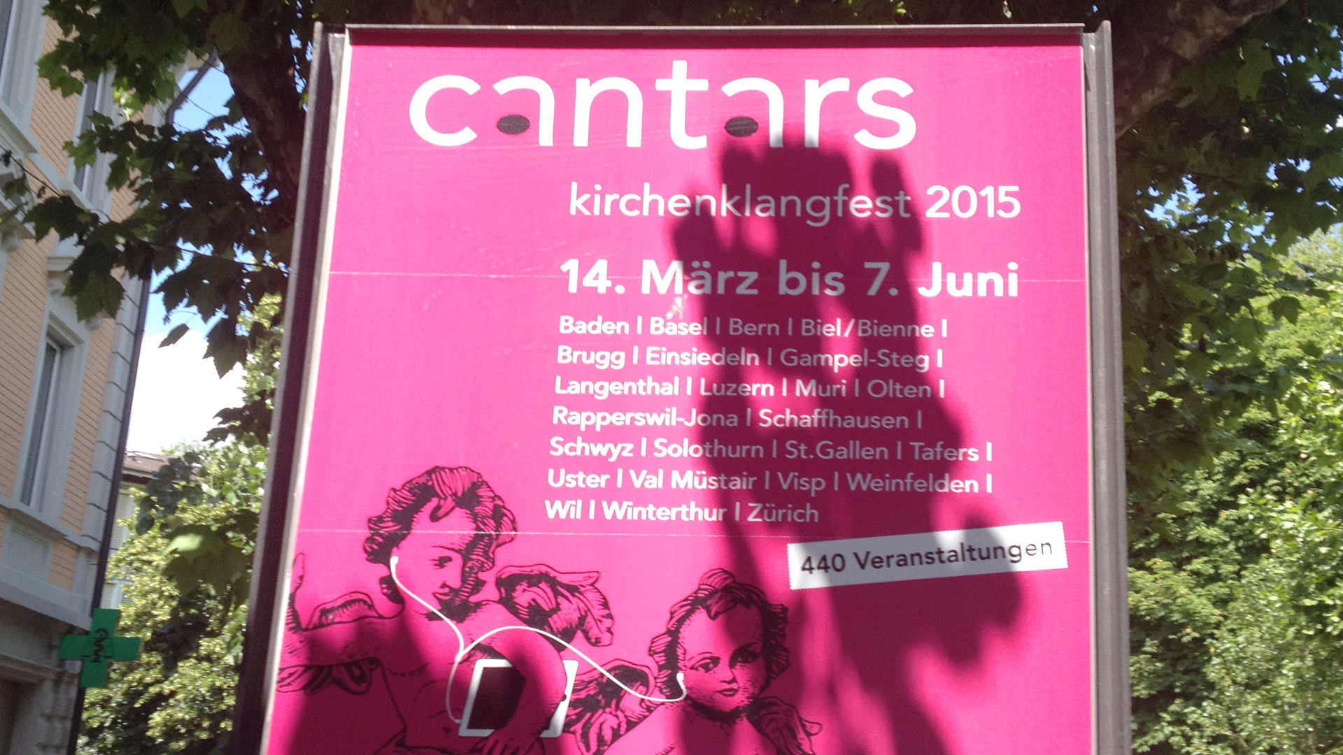 Werbeplakat für das katholische Kirchenklangfest Cantars
