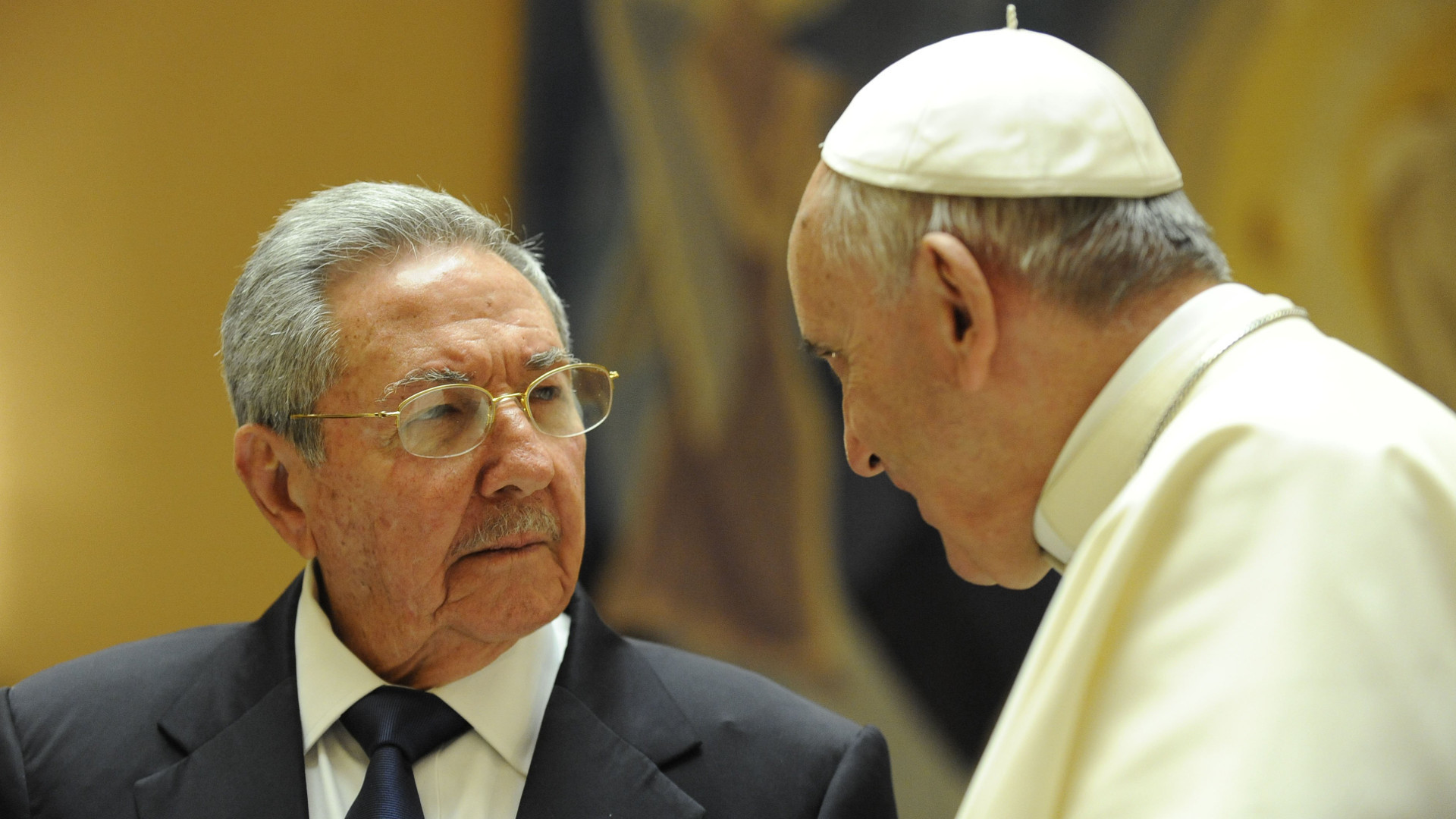 Raul Castro zu Besuch bei Papst Franziskus am 10. Mai 2015