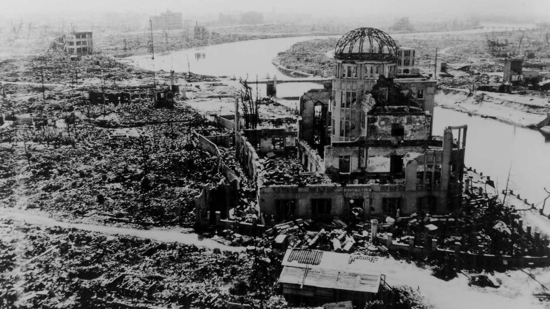 Hiroshima nach dem Abwurf der Atombombe am 6. August 1945