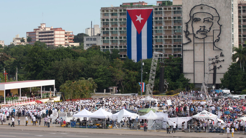Papstmesse auf dem Platz der Revolution in Havanna, 20. September 2015. | © 2015 Keystone/AP Alessandra Tarantino