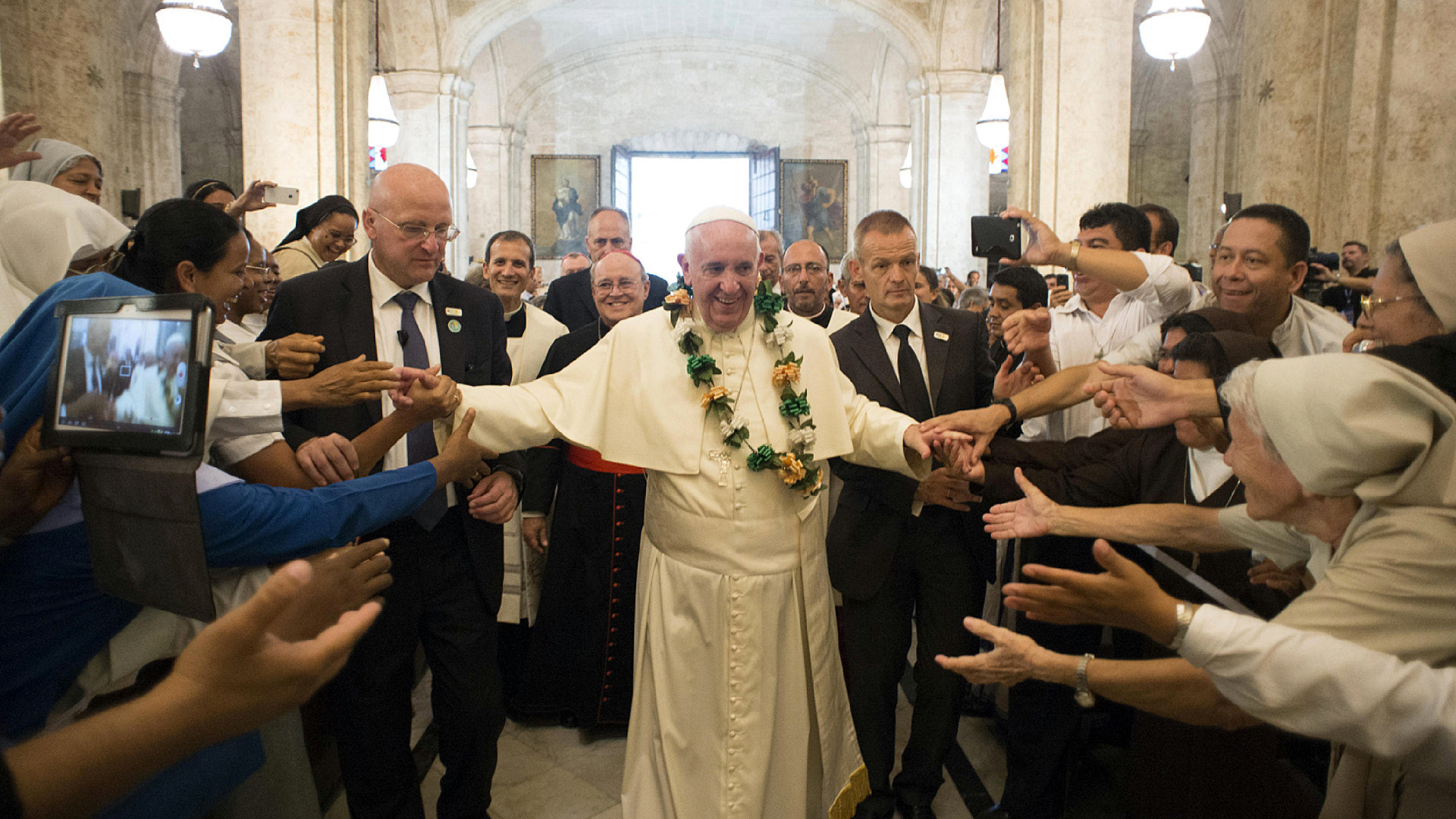 Papst Franziskus in Kuba, Kathedrale von Havanna am 20. September 2015