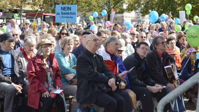 Marian Eleganti am "Marsch fürs Läbe" im Jahr 2015 | © Regula Pfeifer