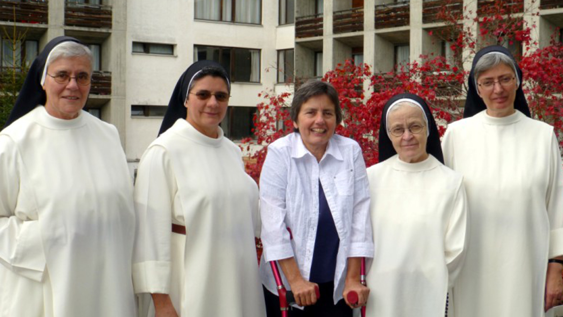 Die Generalrätinnen der Dominikanerinnen von Ilanz mit Generalpriorin Annemarie Müller (ganz rechts)