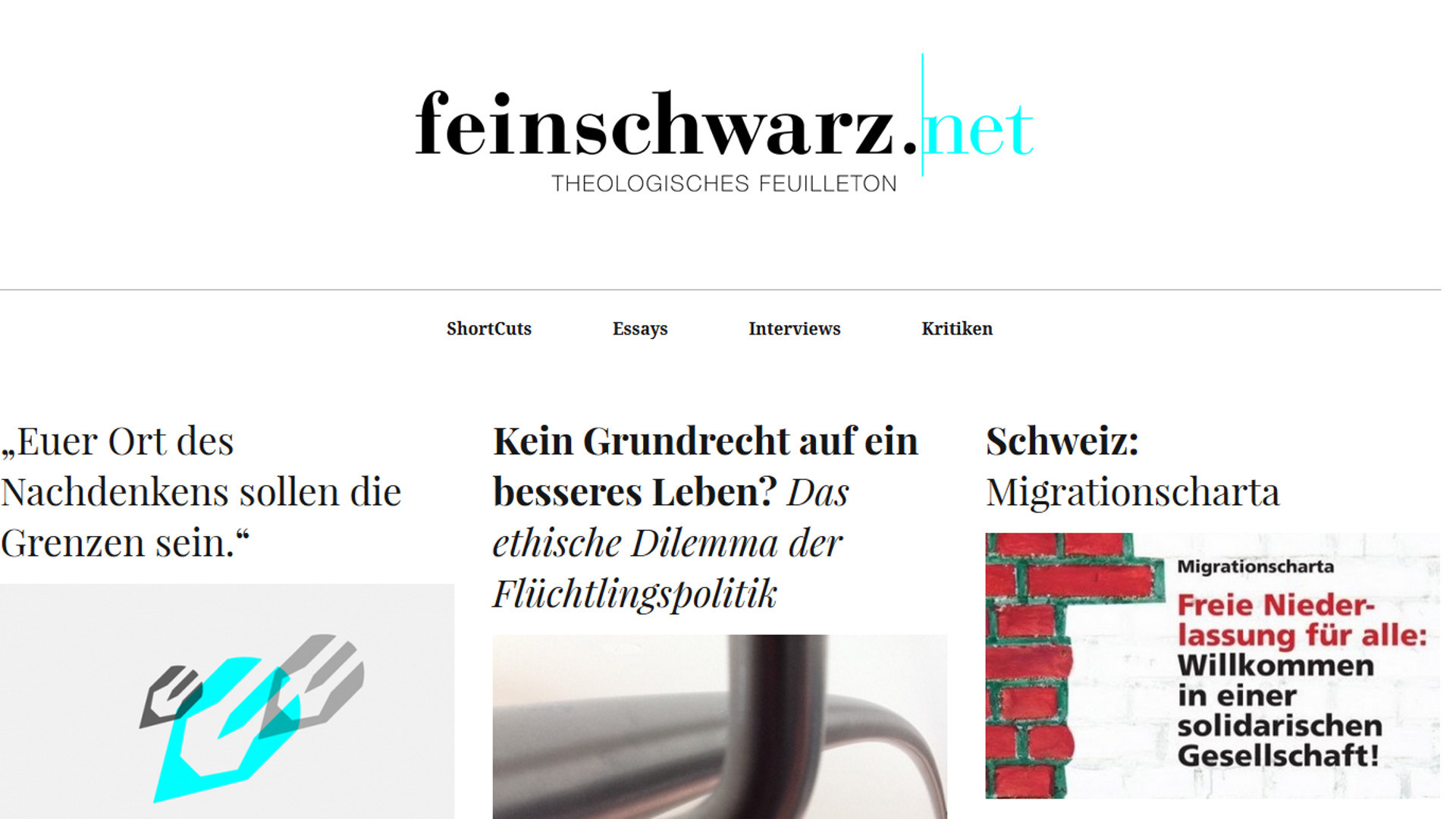 Neu im Internet: feinschwarz.net
