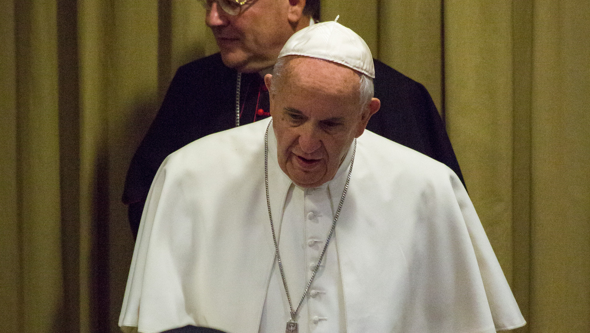 Papst Franziskus an der Bischofssynode
