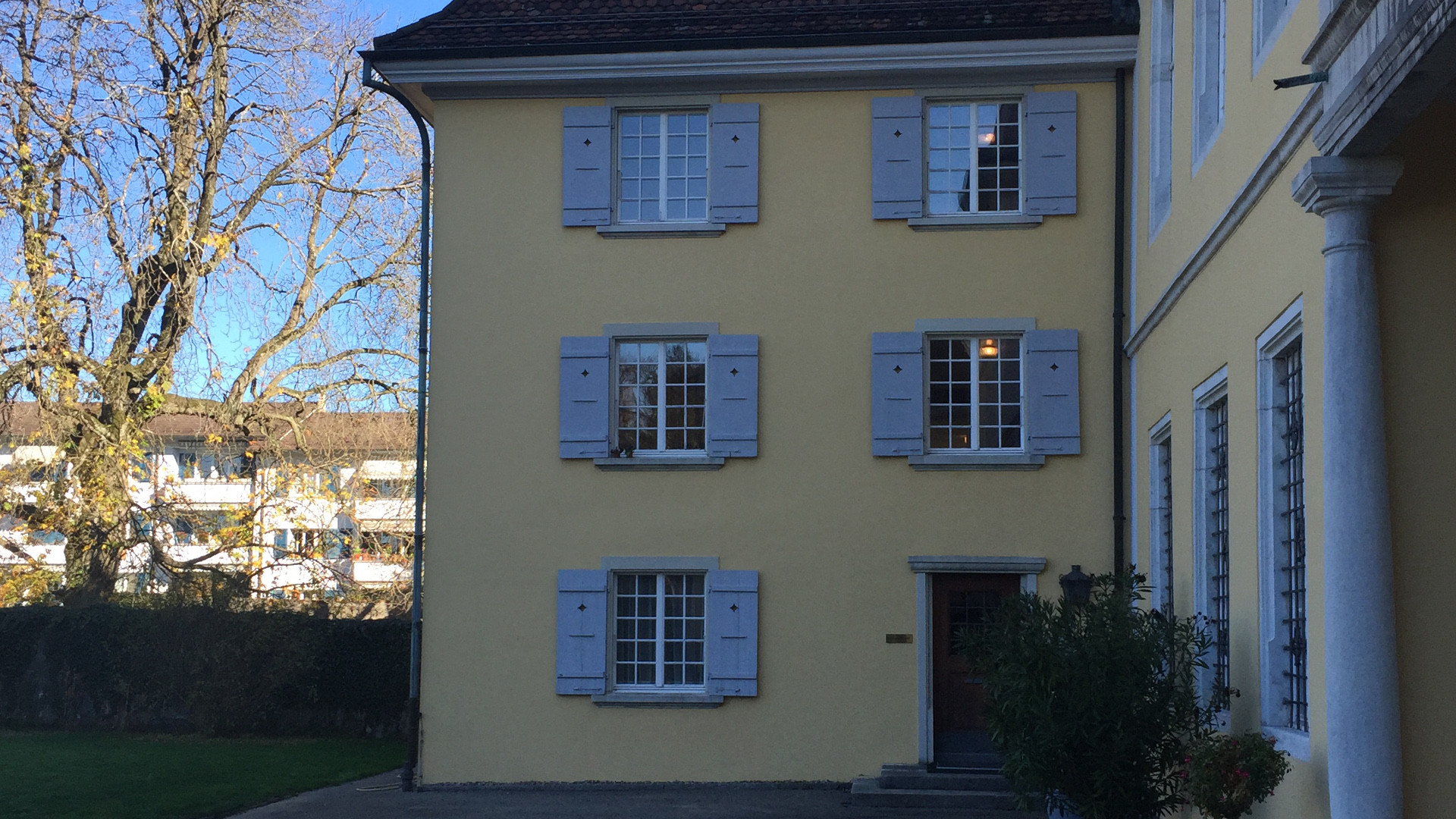 Der Hausteil am Sitz des Bistums Basel in Solothurn, in den Flüchtlinge wohnen