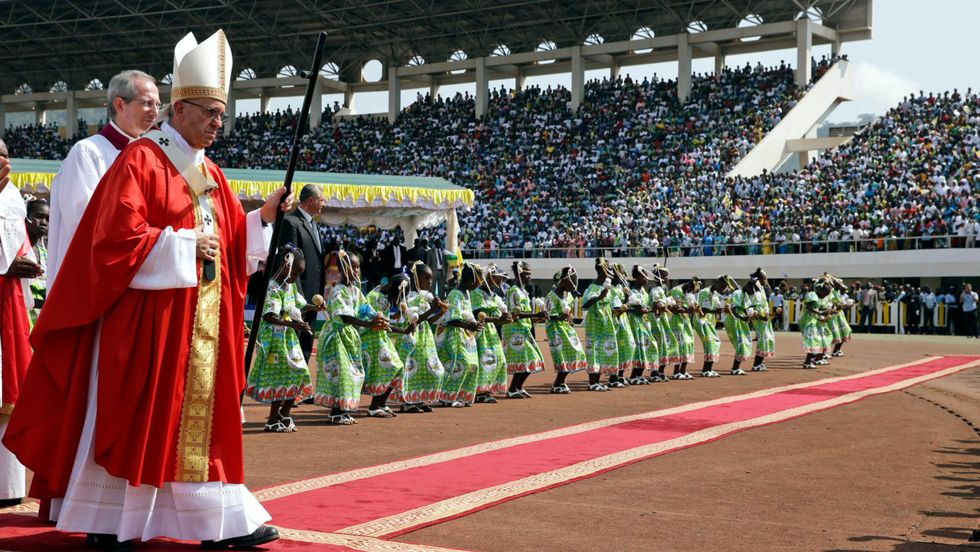 Papst Franziskus, Gottesdienst in Bangui (Zentralafrikanische Republik), 2015