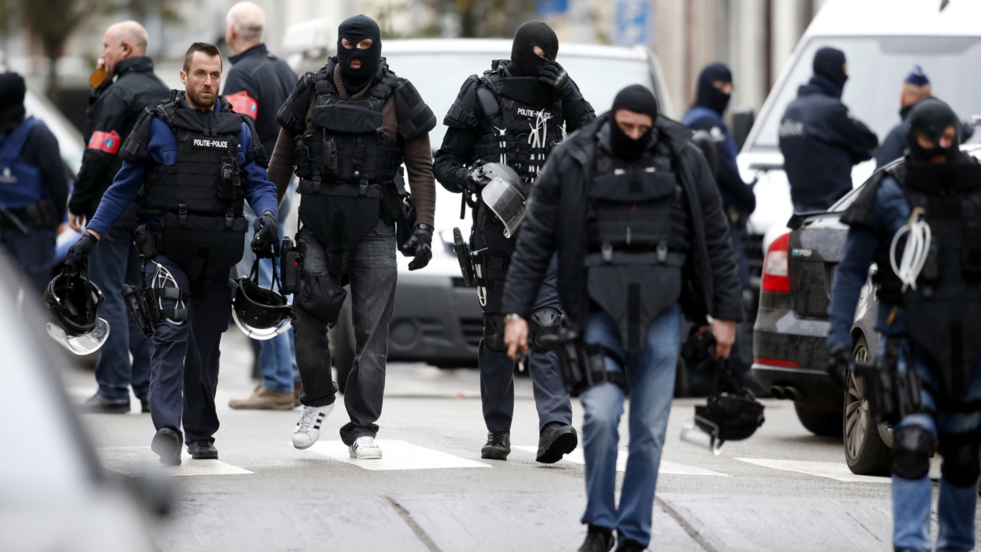 Polizeirazzia in Molenbeek, Brüssel