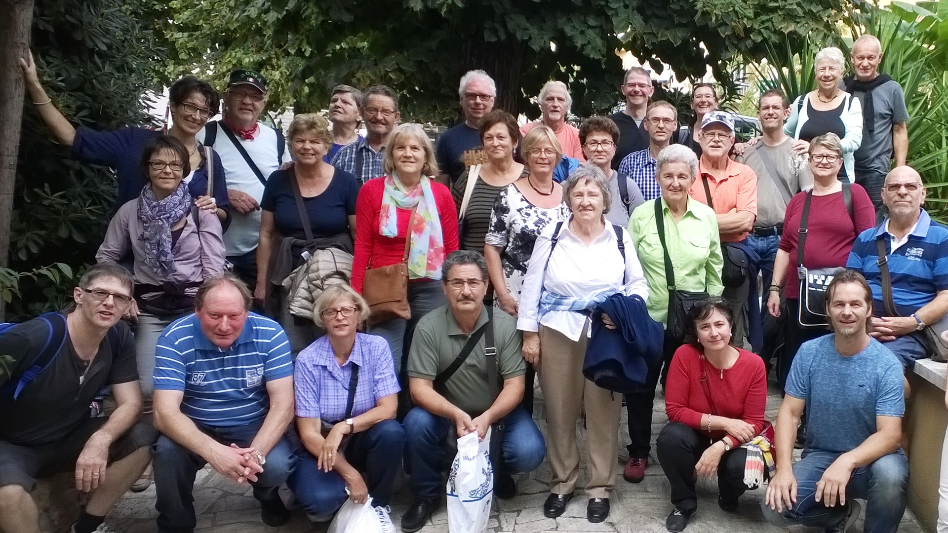 Reisegruppe auf der Bildungsreise nach Rom