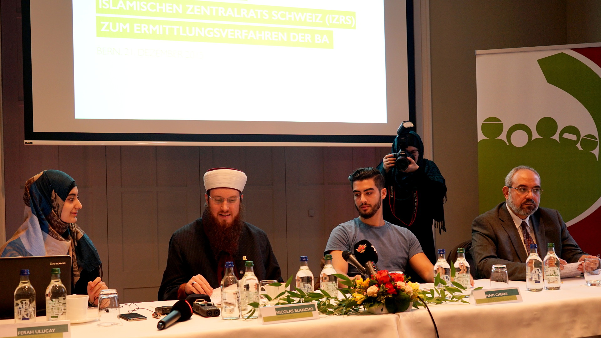 PK-IZRS: Fereh Ulucay, Nicolas Blancho, Naim Cherni, IZRS-Photographin, Tamer Aboalenin
