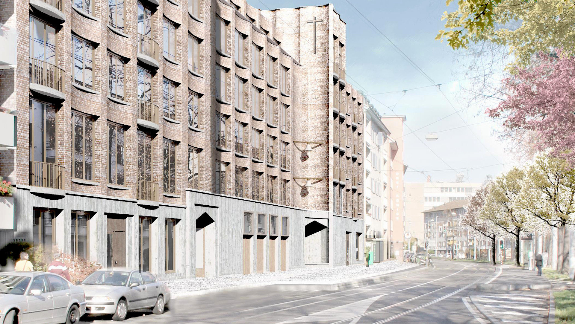 Projektierter Neubau St. Christophorus Basel, Visionalisierung