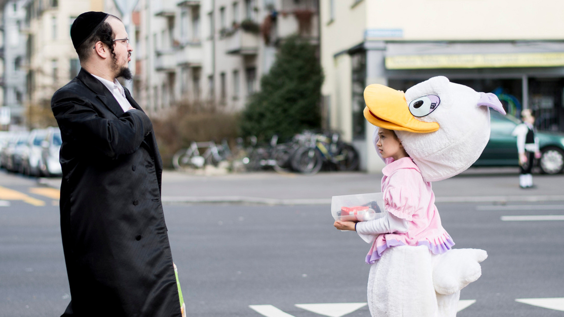 Juden in der Schweiz am Purim-Fest 2015. Der Tag erinnert an die Errettung des jüdischen Volkes vor der Verfolgung in Persien.