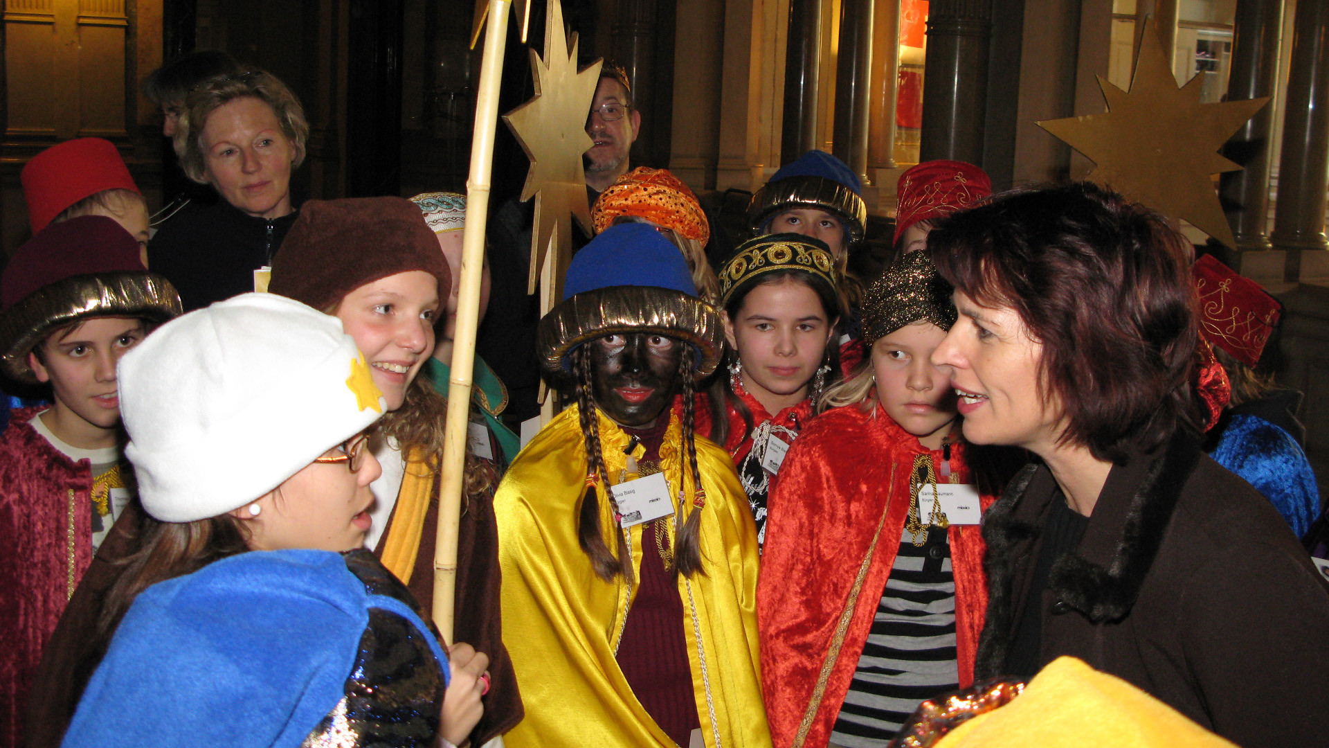 Sternsinger im Bundeshaus 2007 bei Bundesrätin Doris Leuthard