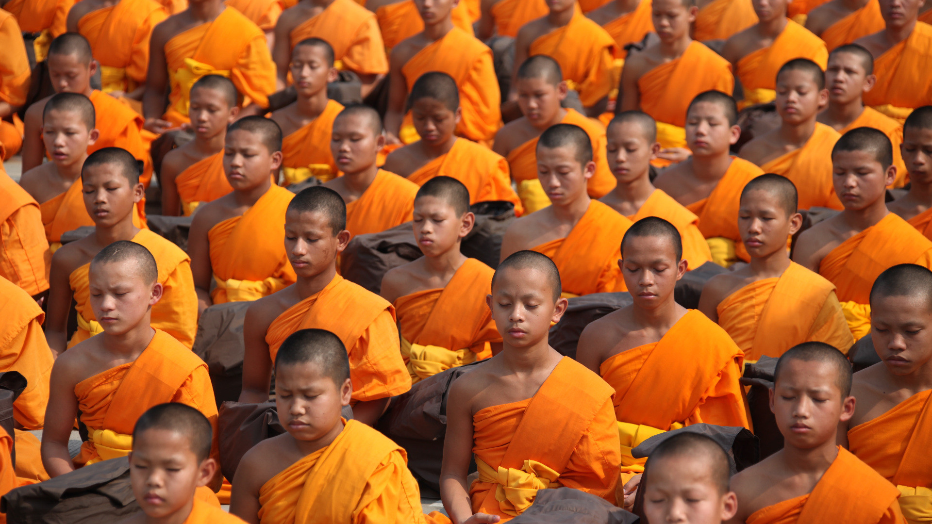 Buddhistische Mönche, Thailand