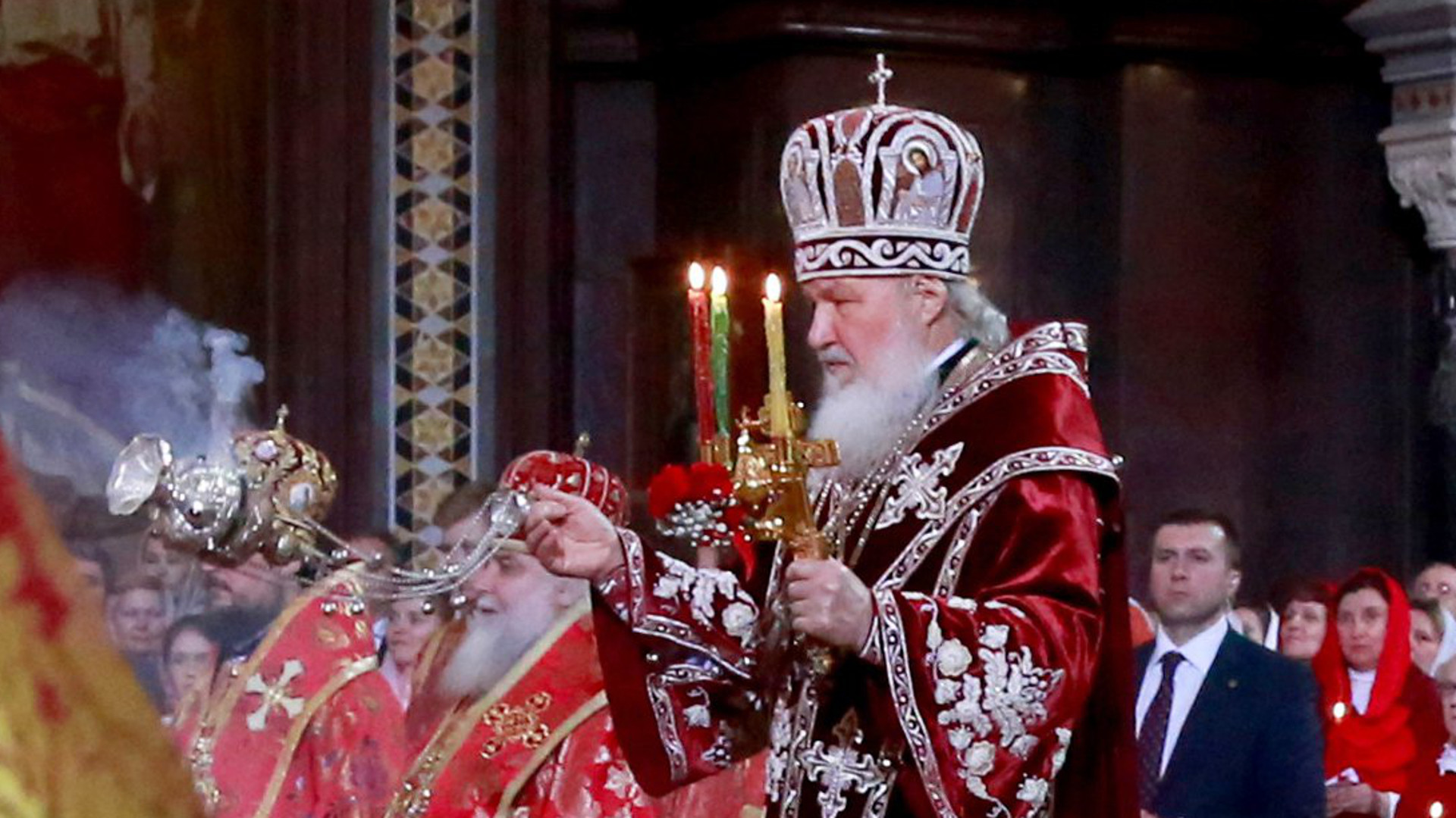Ostergottesdienst mit Kyrill I., russisch-orthodoxer Patriarch