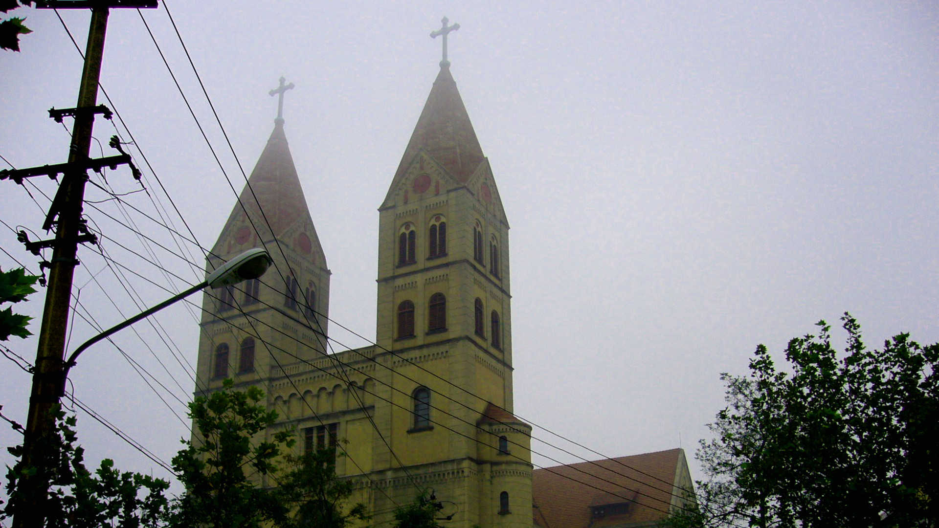 Katholische Kirche in Qingdao, China.