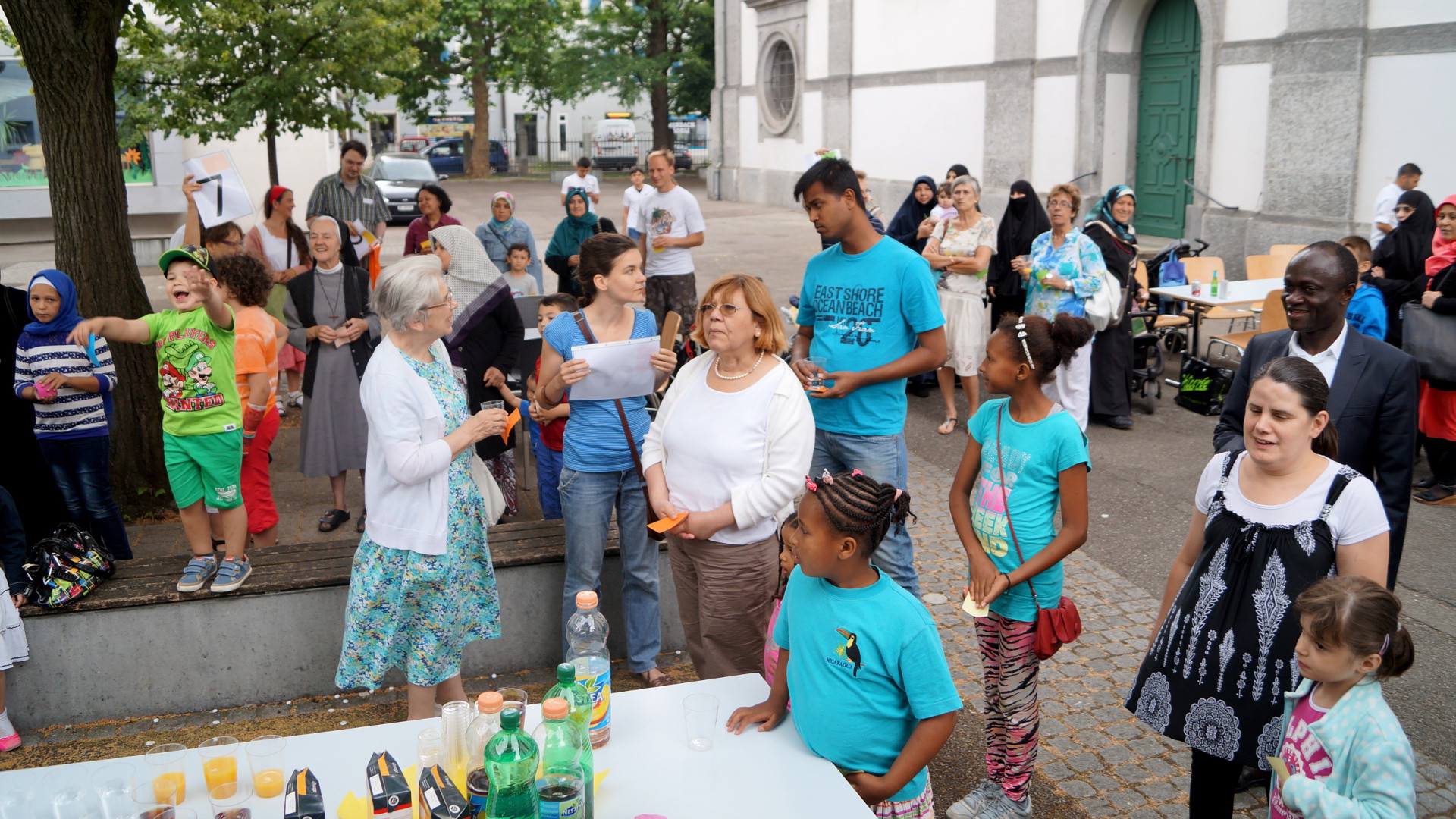 Muslimisch-christlicher Anlass in der Pfarrei St. Joseph, Basel