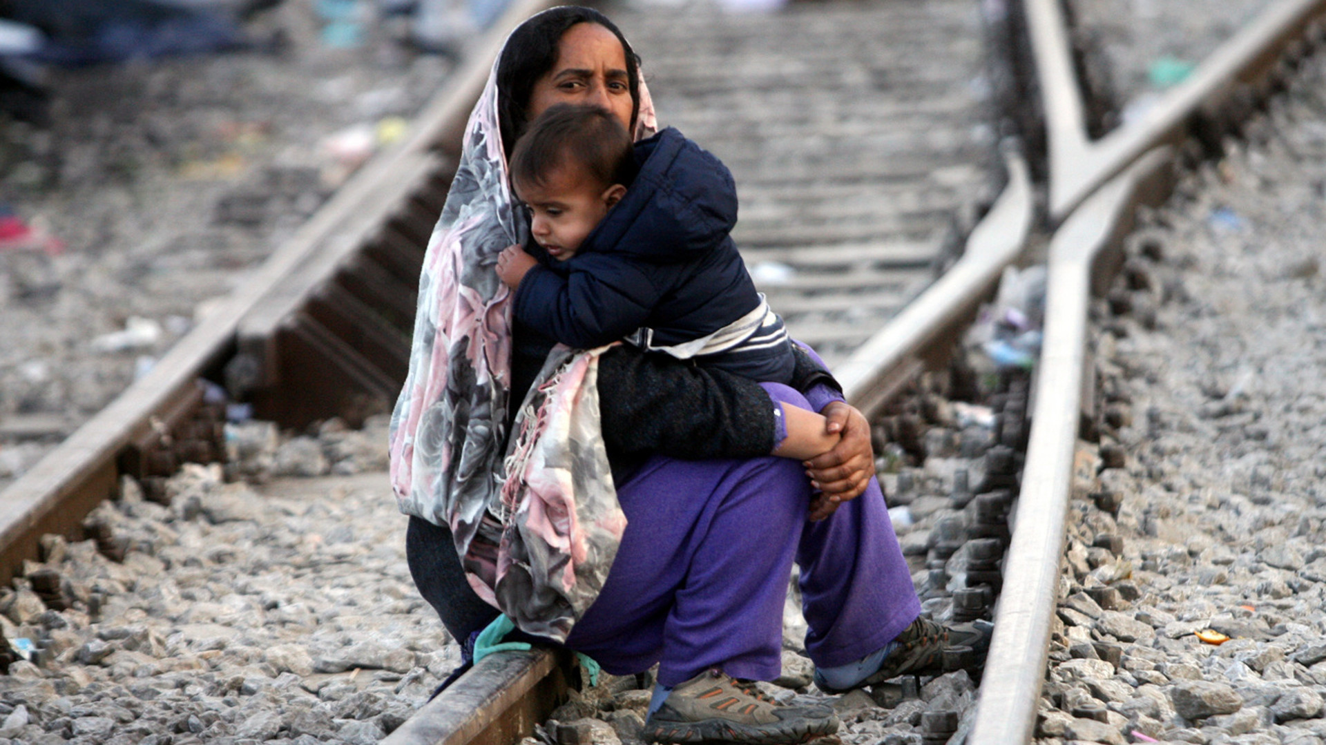 Flüchtlinge in Idomeni, Griechenland