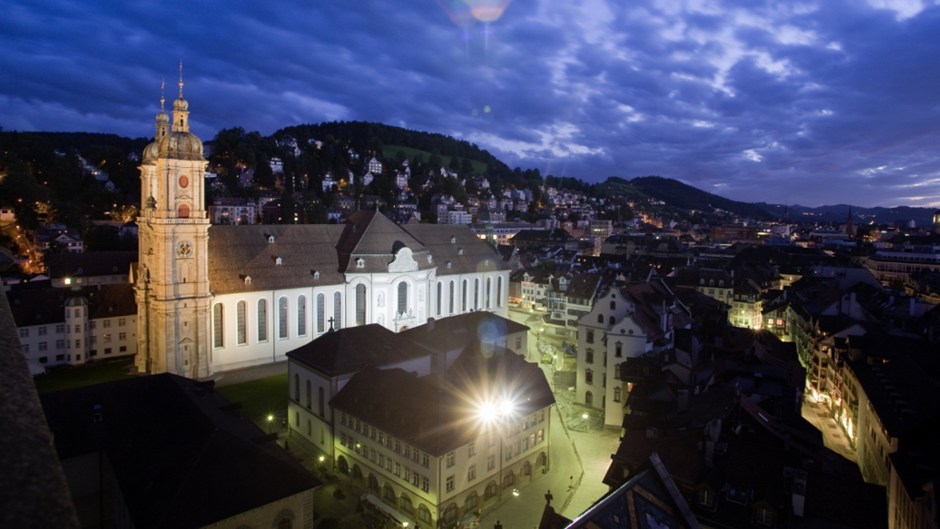St. Gallen im Abendlicht