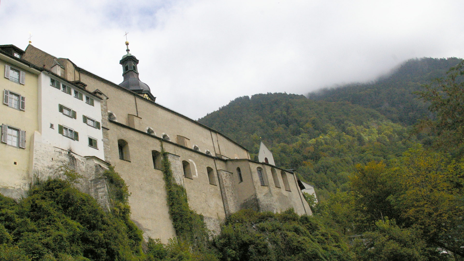 Blick von Süden her auf die Kathedrale Chur