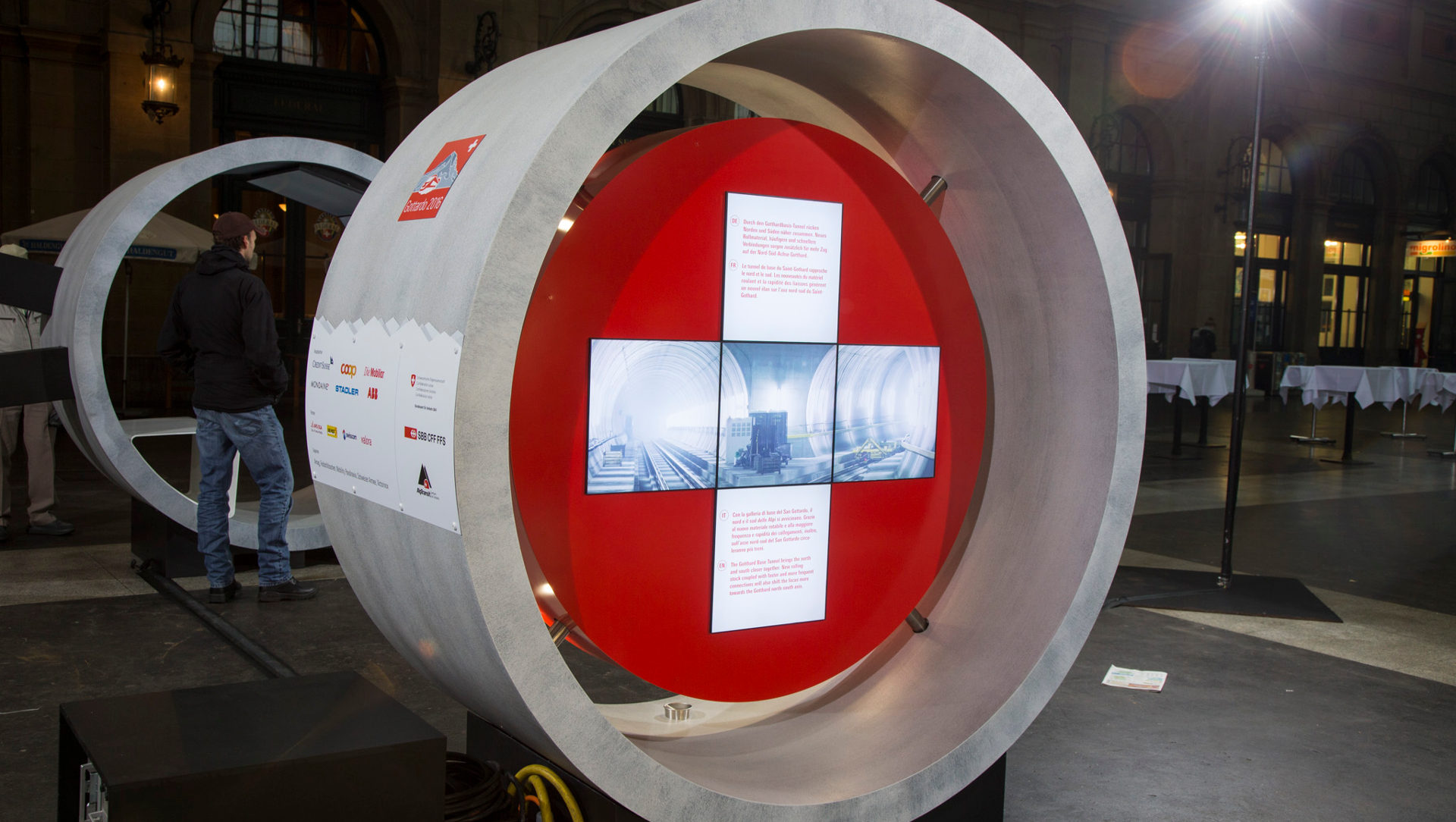 Ausstellung zum Gotthard-Basistunnel