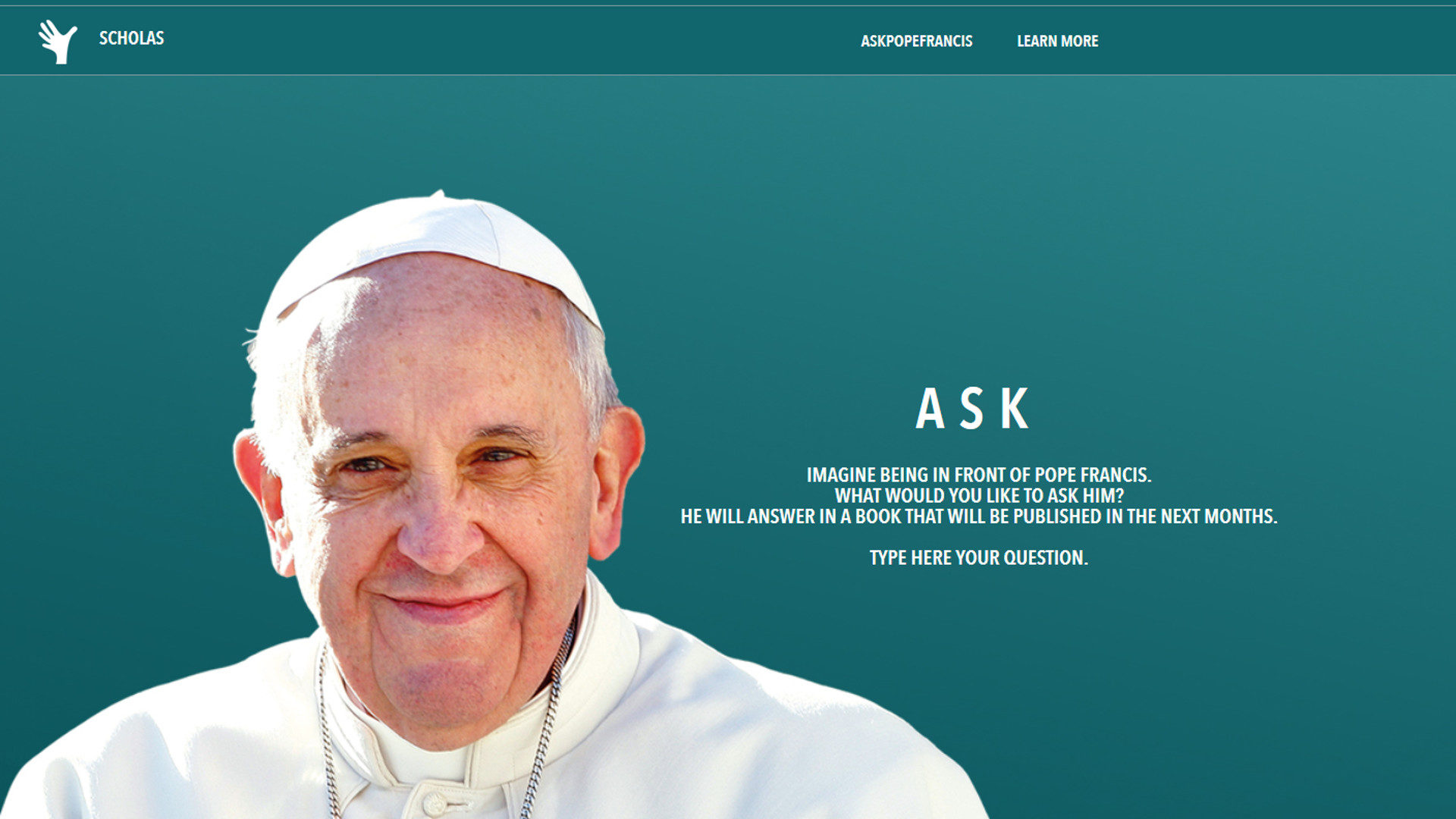 Papst Franziskus-Kontakt-Seite
