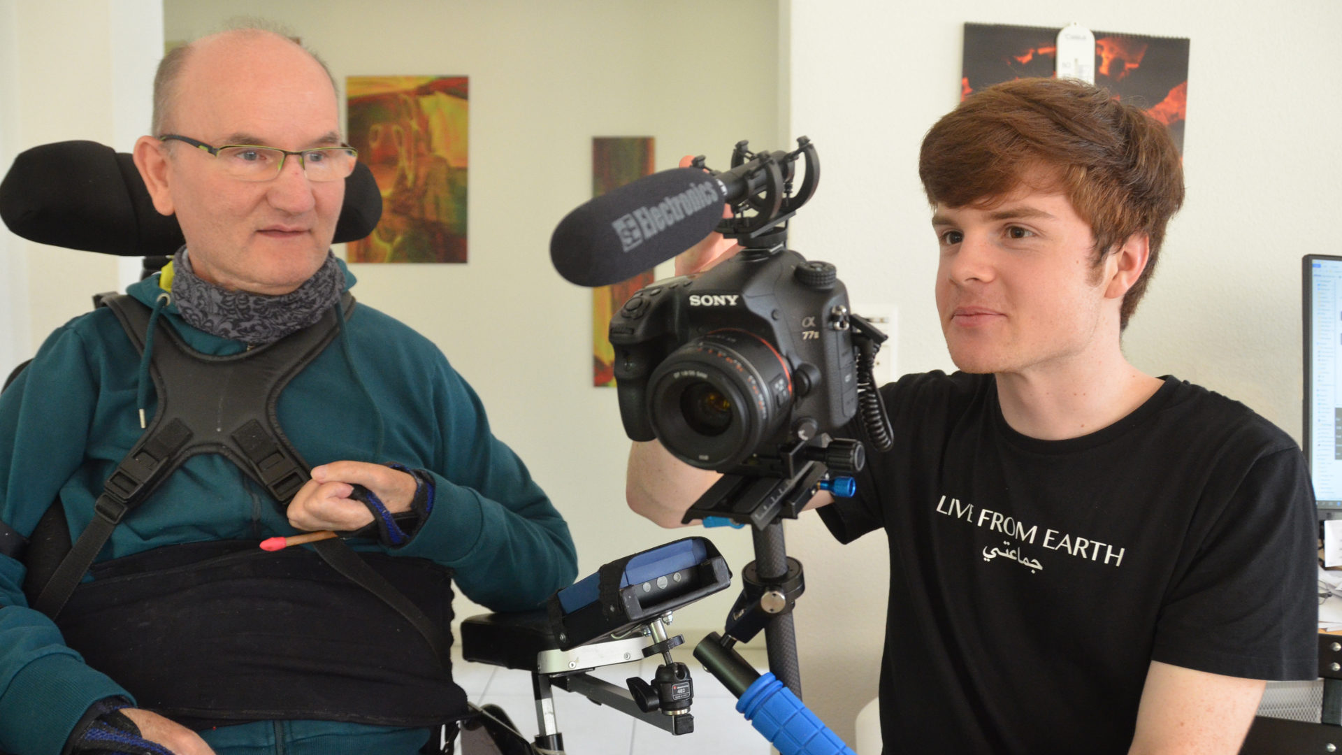 Jan Murer begleitete den Tetraplegiker Martin Doppmann für einen Porträtfilm.