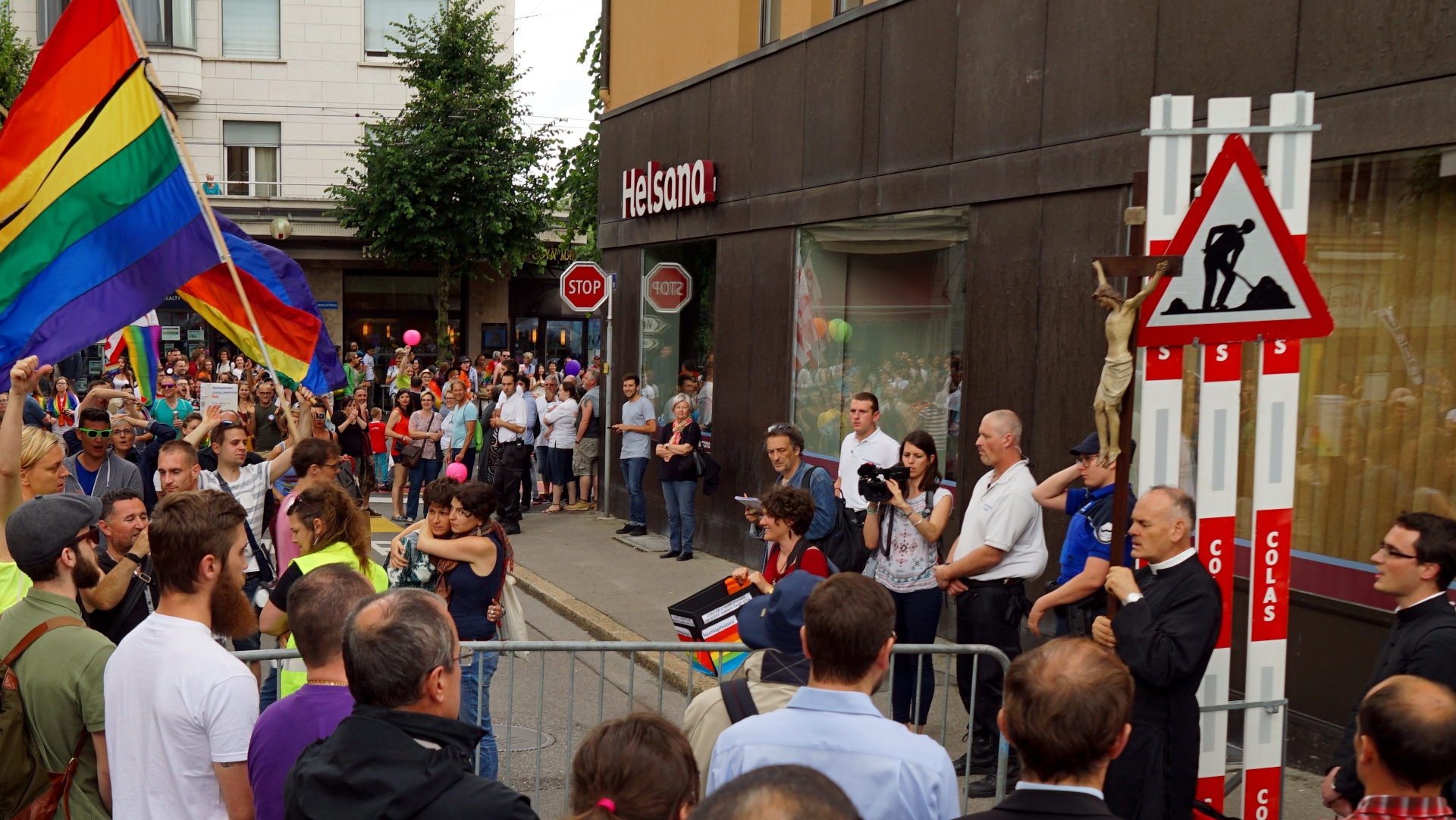 Protest-Gebet an Freiburger Pride
