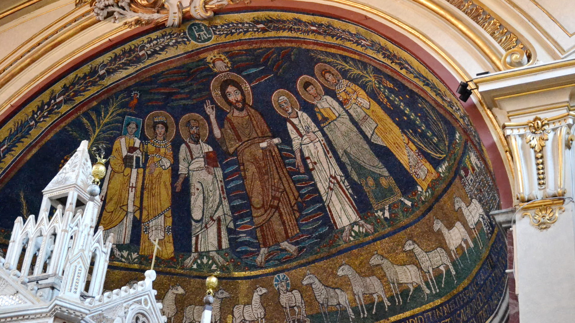 Mosaik in Santa Maria in Trastevere, Rom