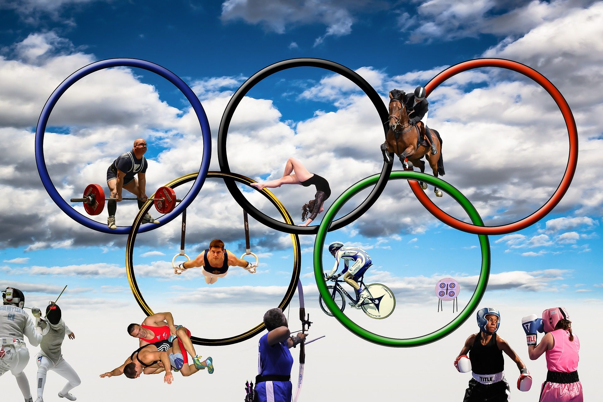 Die olympischen Ringe