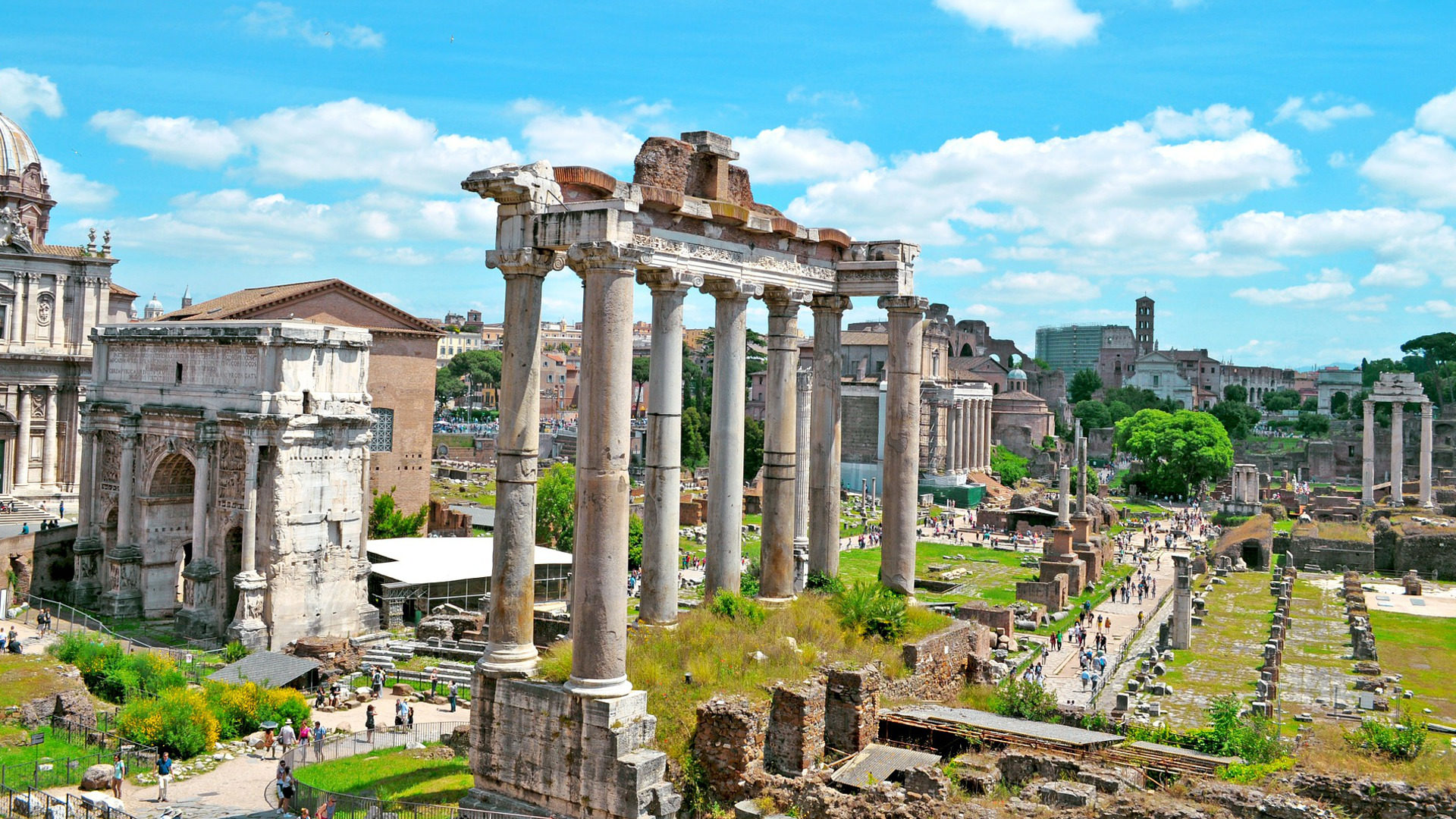 Das "Forum Romanum" in Rom.
