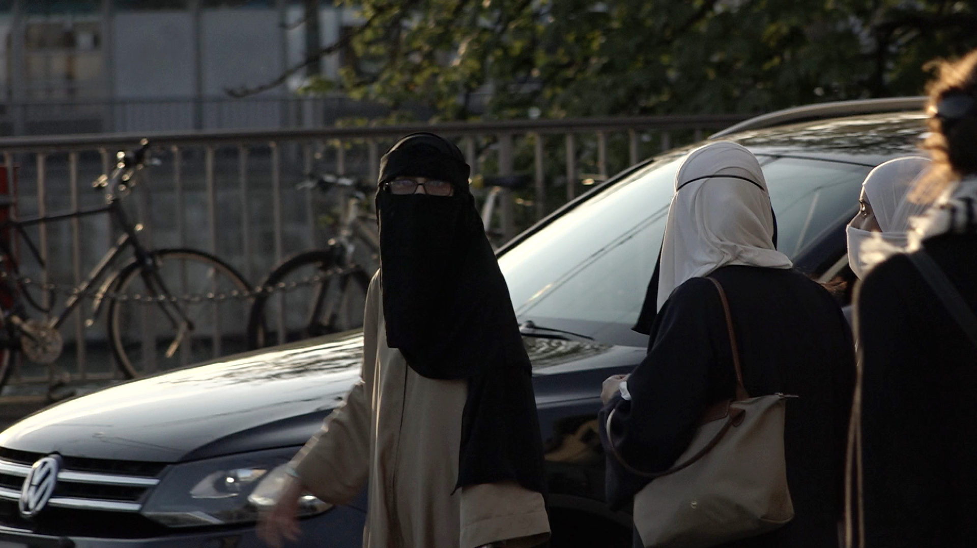 Muslimische Frauen mit Nikab in Zürich